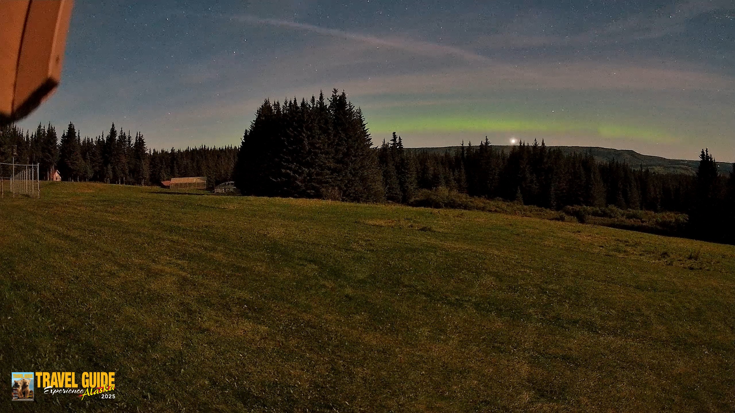 Snapshot of Homer Alaska Northern Lights Live Cam taken Sep 1, 2026, 3:48am AKDT