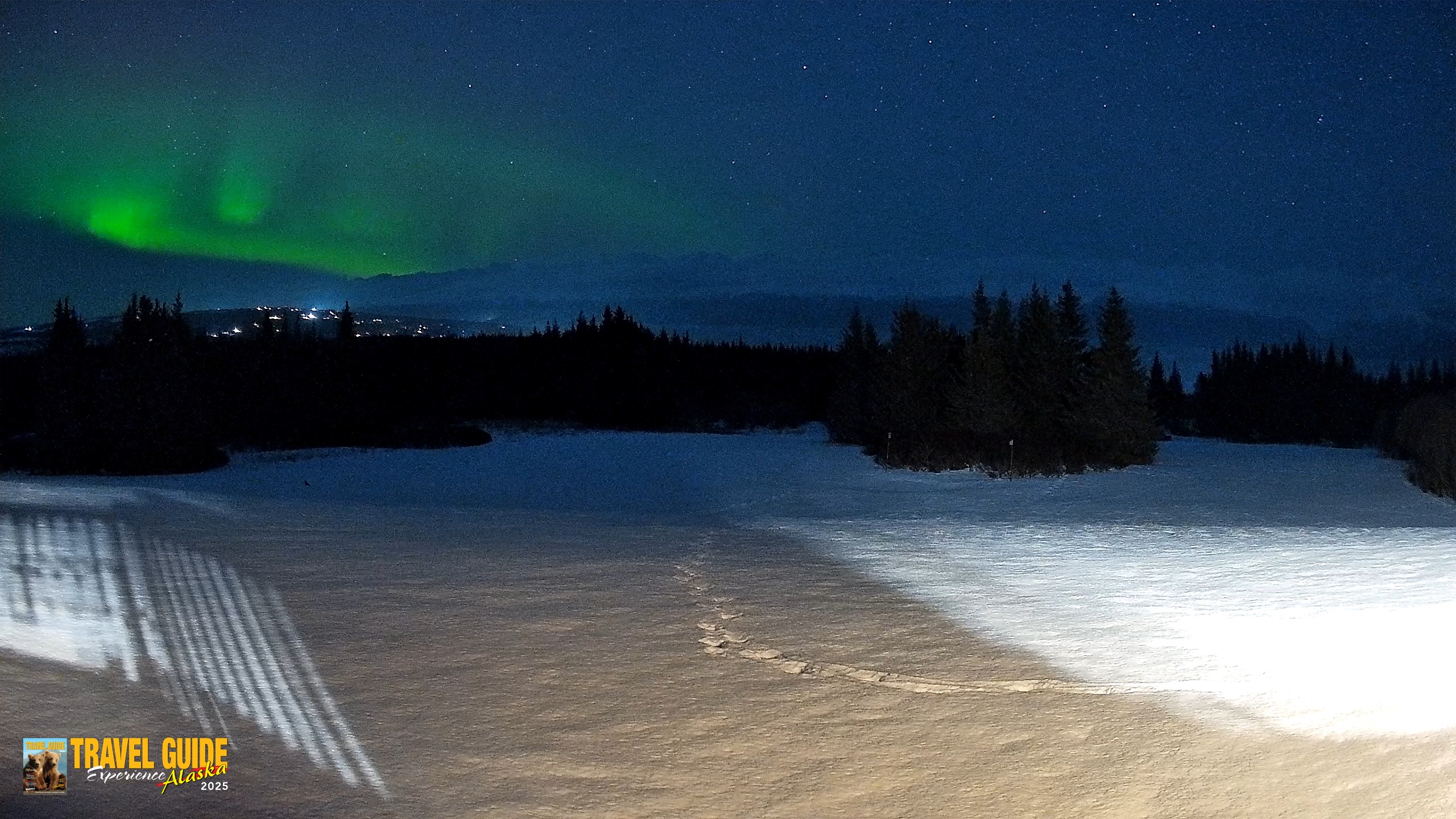 Snapshot of Homer Alaska Northern Lights Live Cam taken Feb 15, 2026, 7:52pm AKST