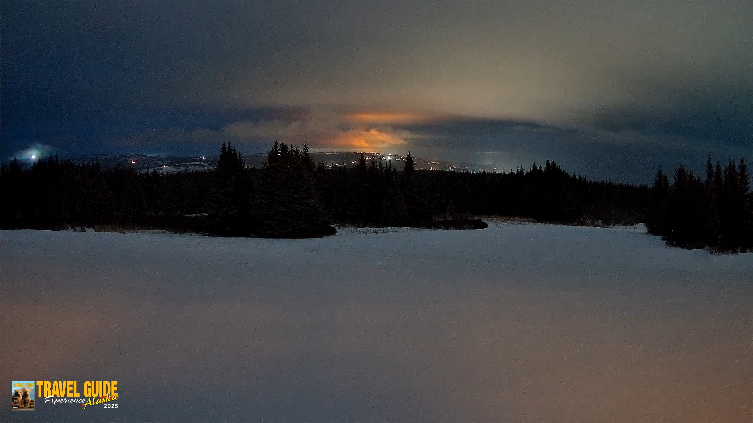 Snapshot of Homer Alaska Northern Lights Live Cam taken Mar 6, 2026, 8:24pm AKST