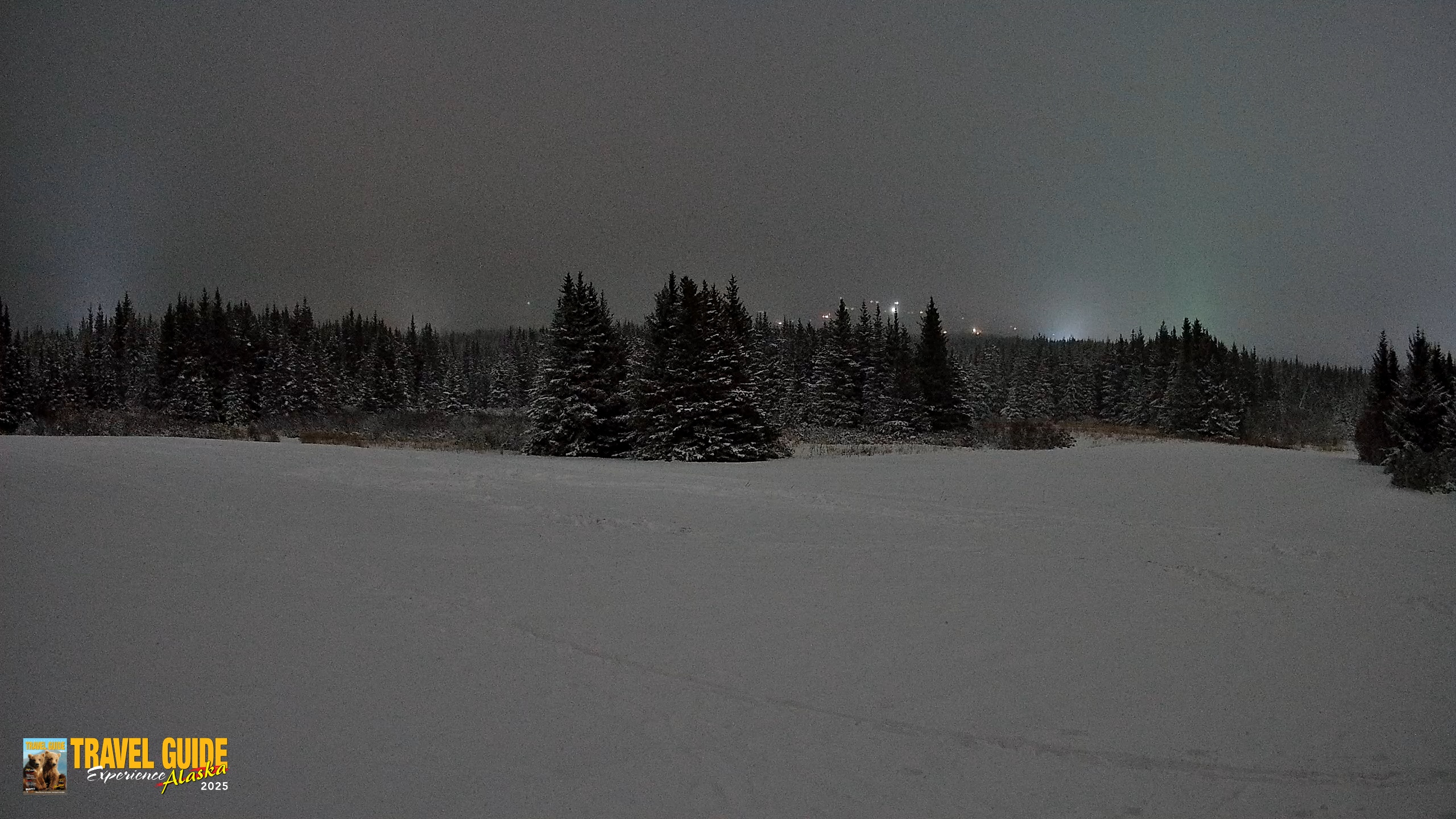 Snapshot of Homer Alaska Northern Lights Live Cam taken Jan 15, 2026, 2:19am AKST