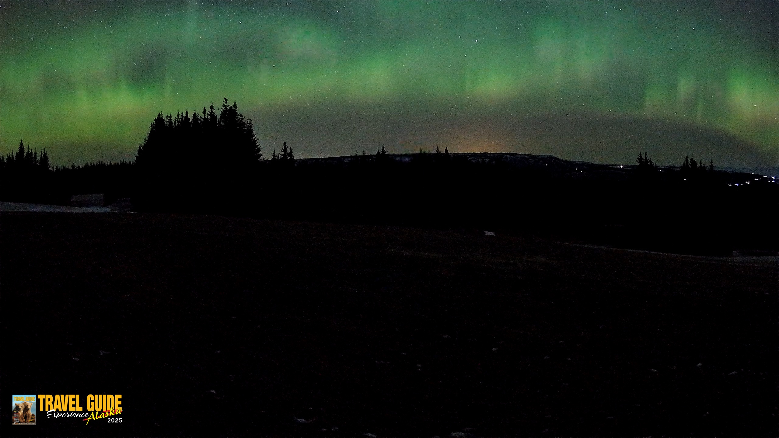 Snapshot of Homer Alaska Northern Lights Live Cam taken Dec 23, 2025, 3:57am AKST