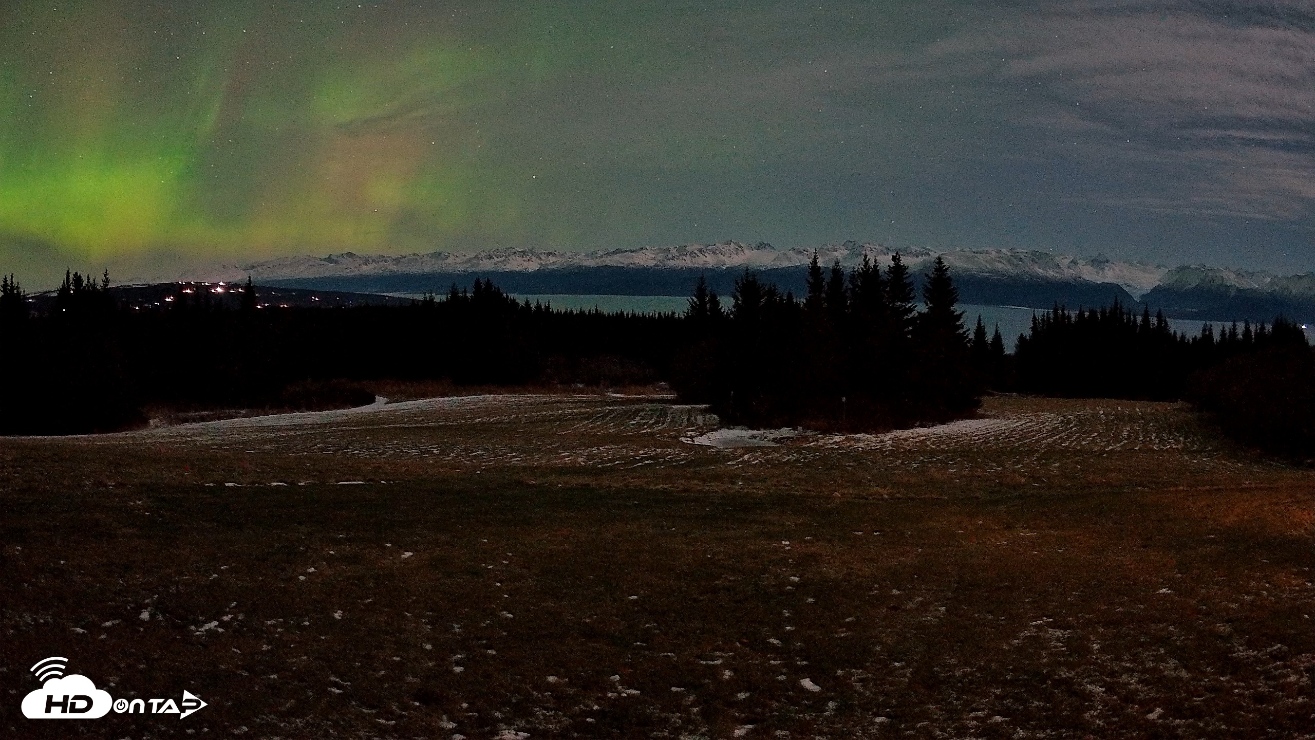 Snapshot of Homer Alaska Northern Lights Live Cam taken Dec 12, 2025, 6:20am AKST