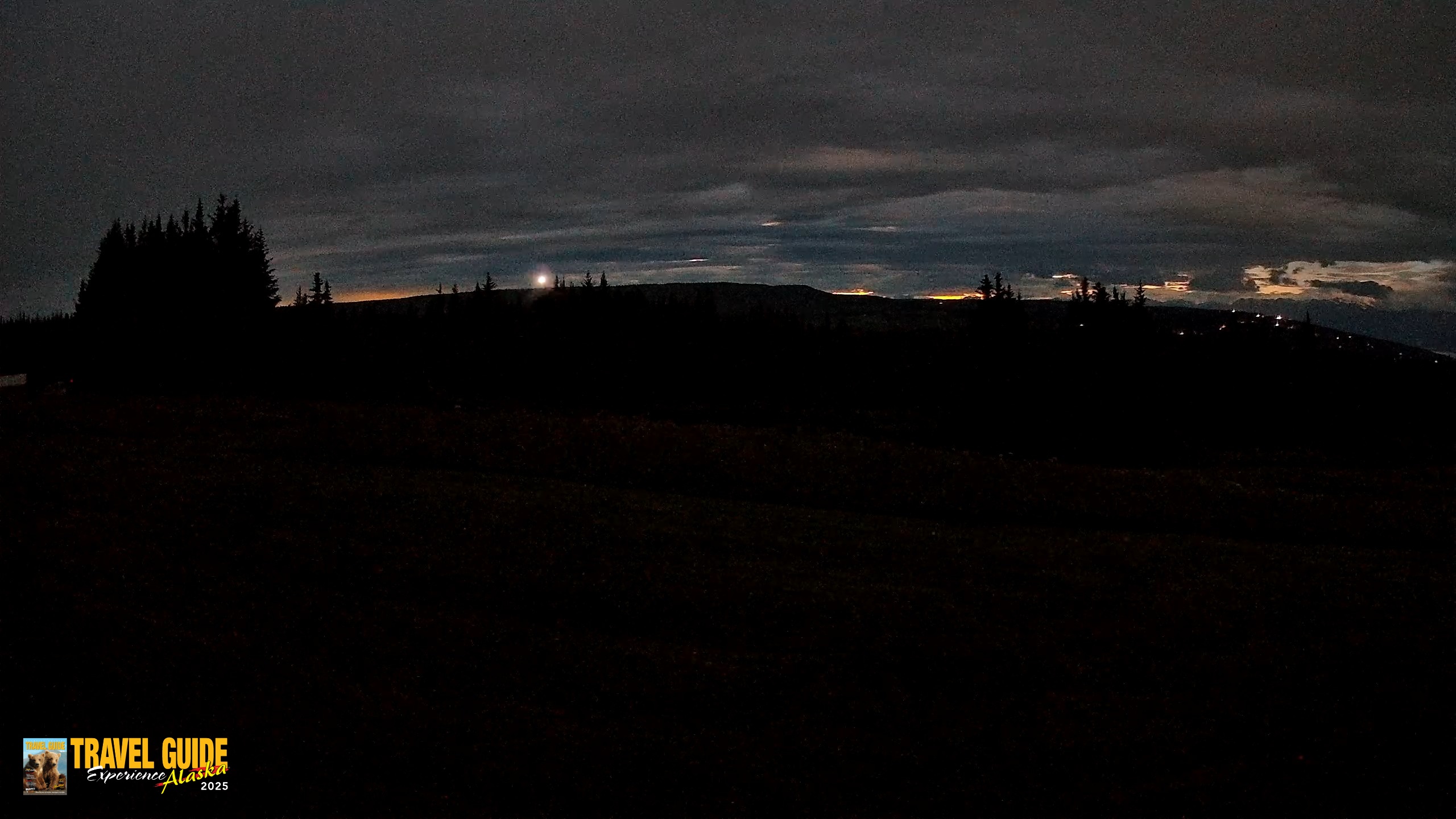 Snapshot of Homer Alaska Northern Lights Live Cam taken Aug 5, 2026, 3:17am AKDT