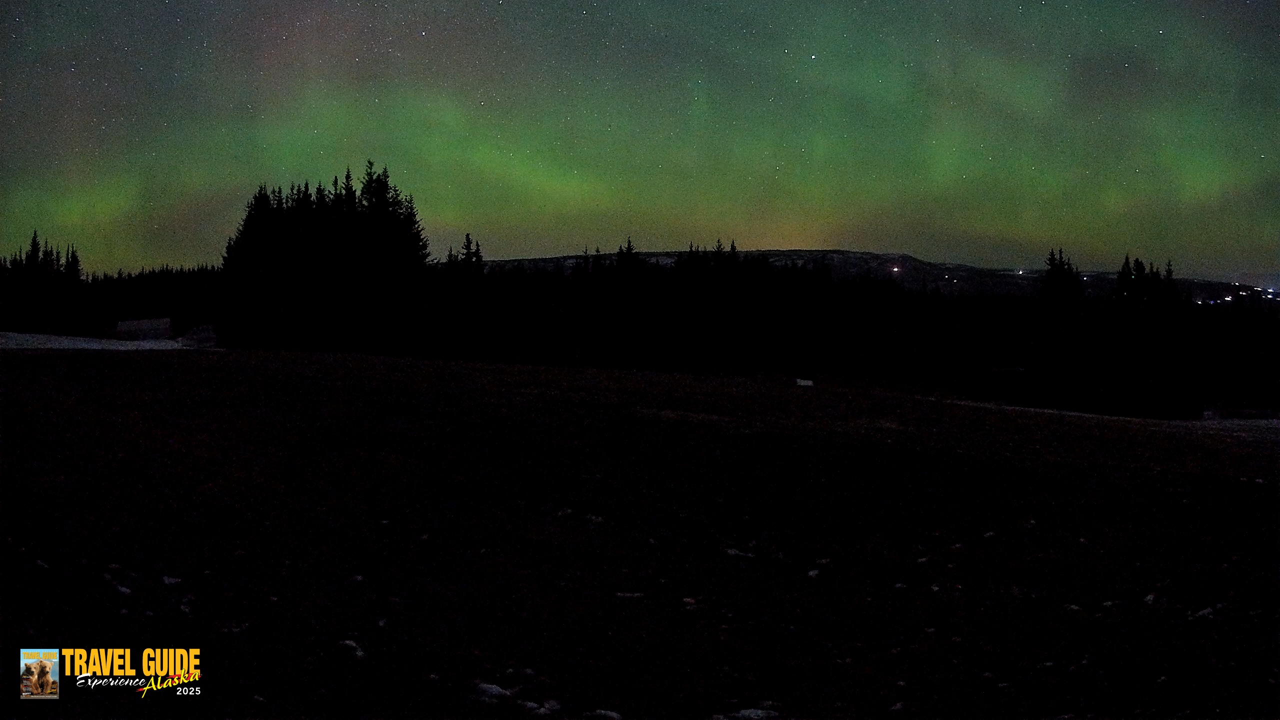 Snapshot of Homer Alaska Northern Lights Live Cam taken Dec 15, 2025, 4:36am AKST