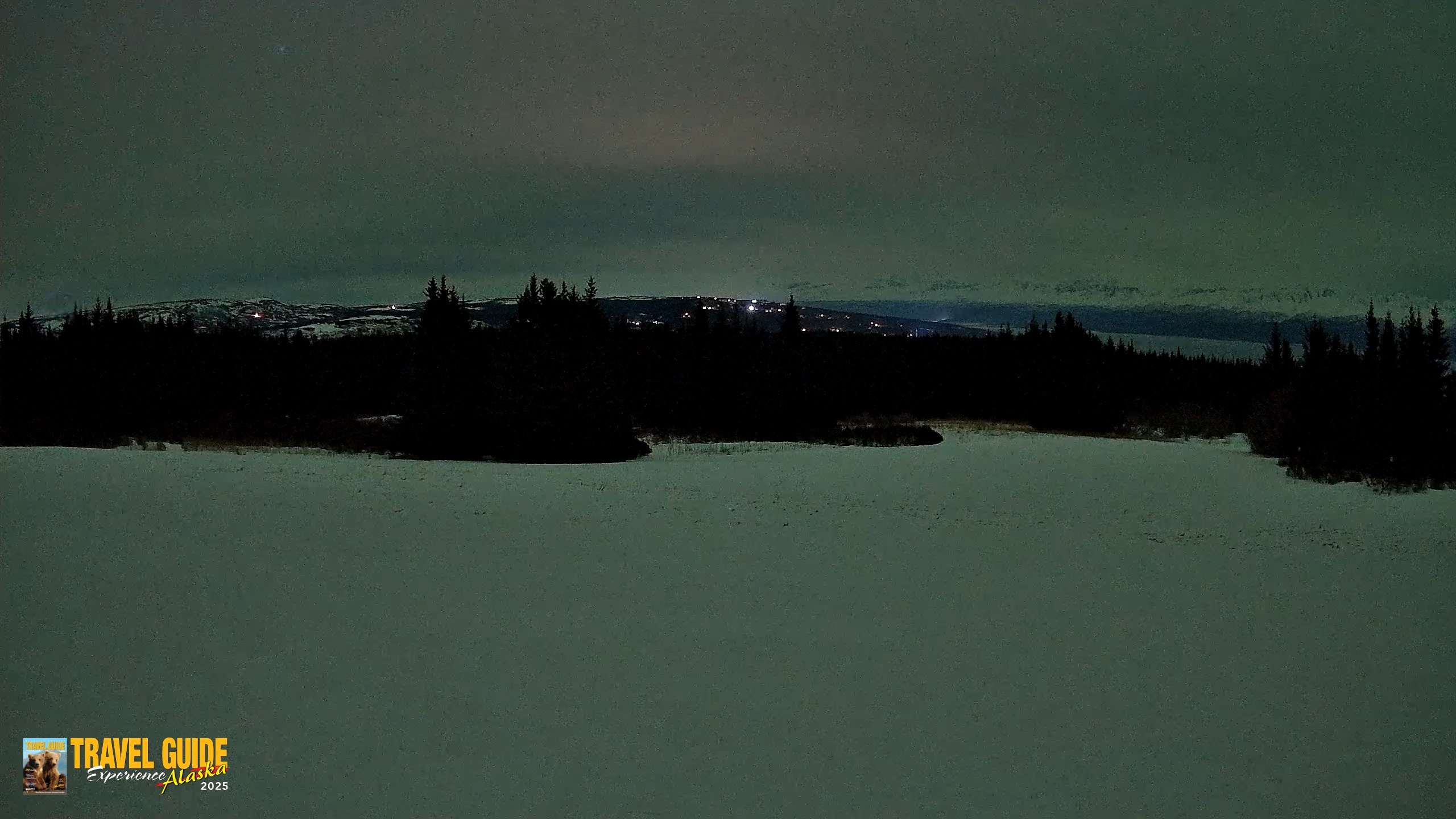 Snapshot of Homer Alaska Northern Lights Live Cam taken Mar 20, 2026, 11:47pm AKDT