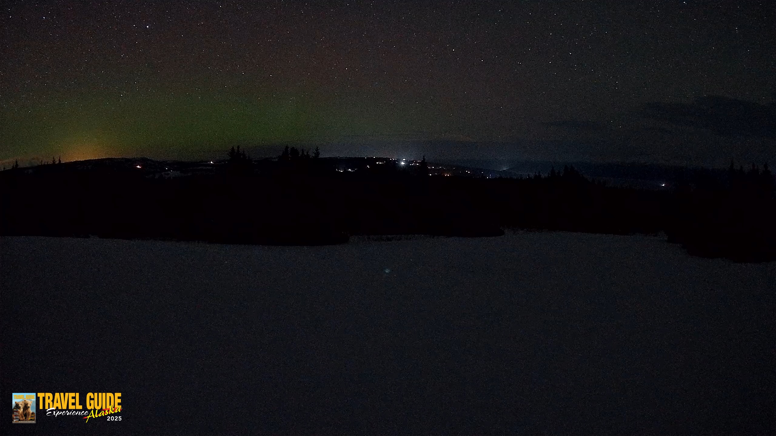 Snapshot of Homer Alaska Northern Lights Live Cam taken Feb 20, 2026, 12:37am AKST