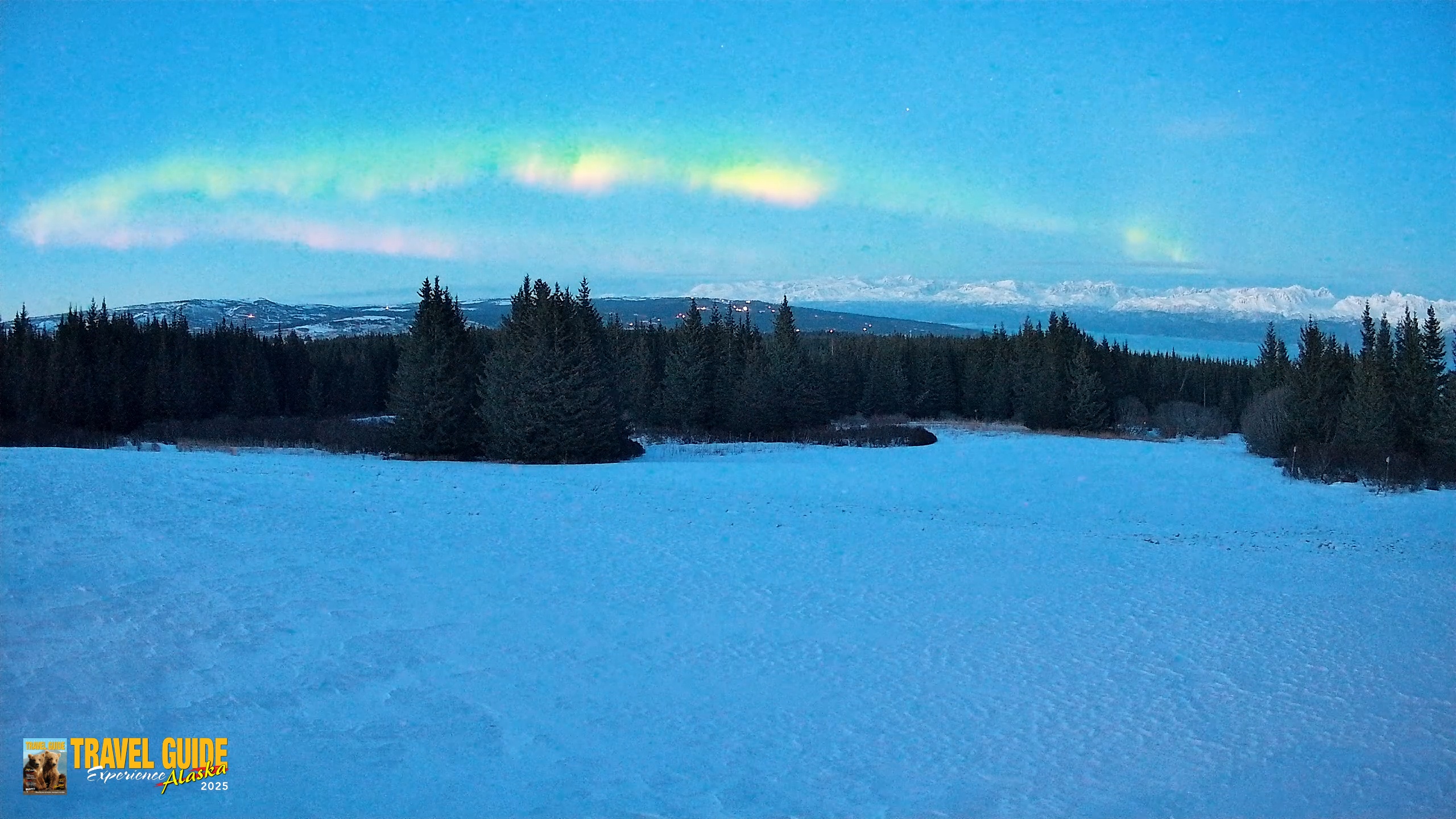 Snapshot of Homer Alaska Northern Lights Live Cam taken Mar 22, 2026, 9:39pm AKDT