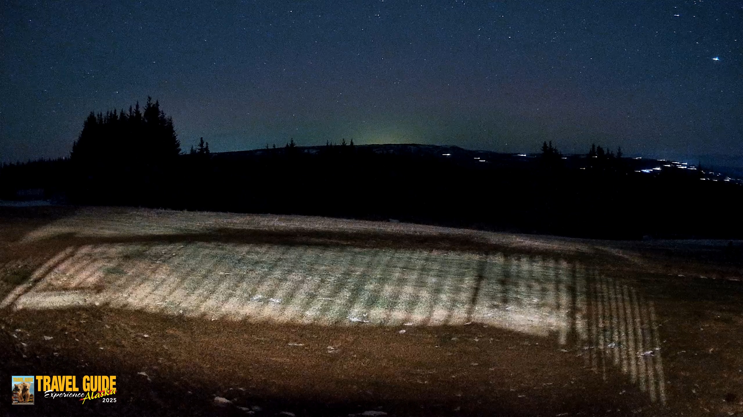 Snapshot of Homer Alaska Northern Lights Live Cam taken Dec 15, 2025, 8:12pm AKST