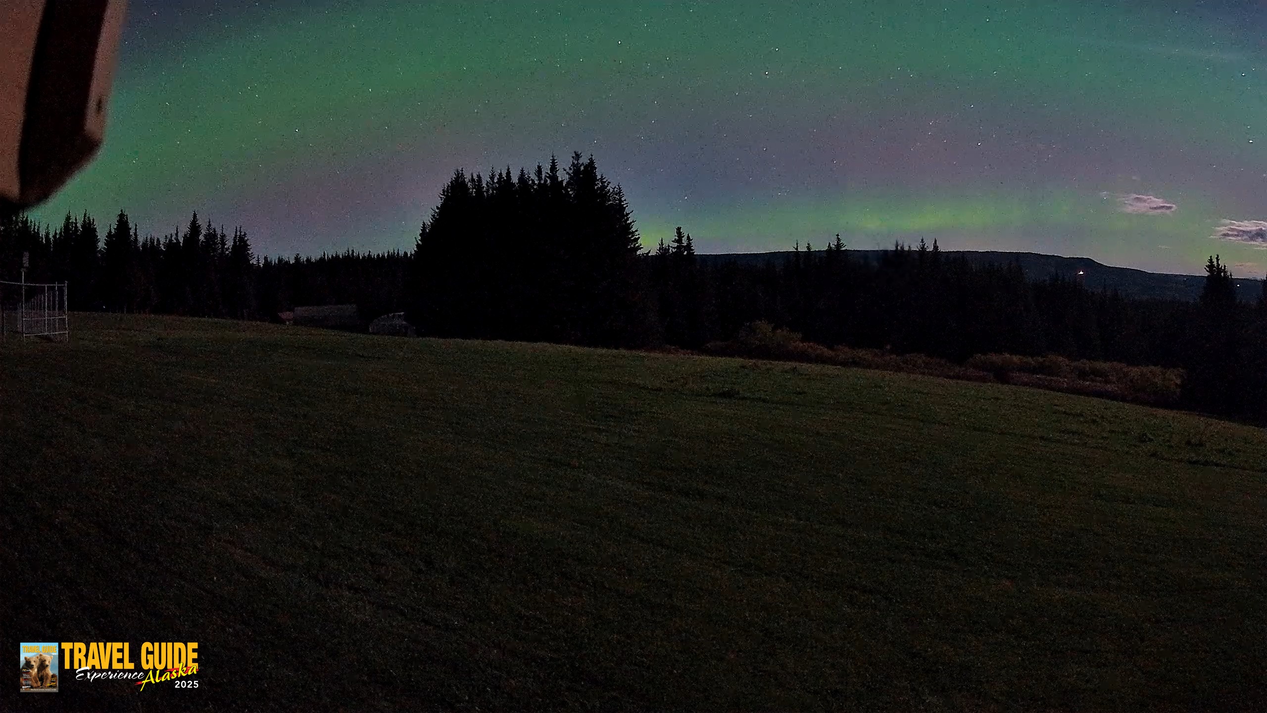Snapshot of Homer Alaska Northern Lights Live Cam taken Oct 3, 2026, 2:19am AKDT