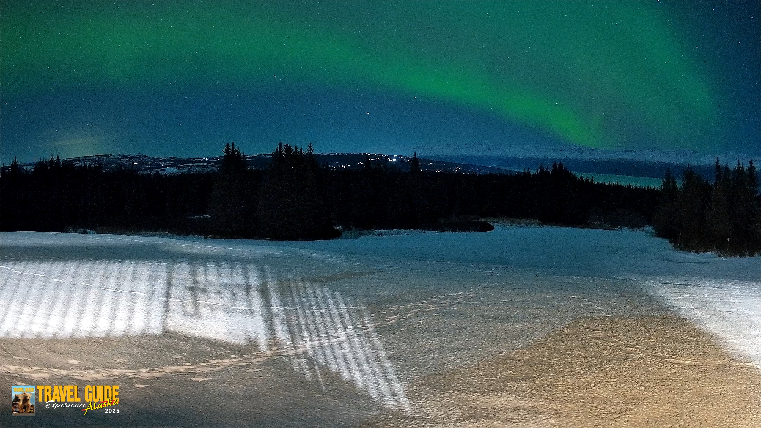 Snapshot of Homer Alaska Northern Lights Live Cam taken Feb 21, 2026, 9:33pm AKST