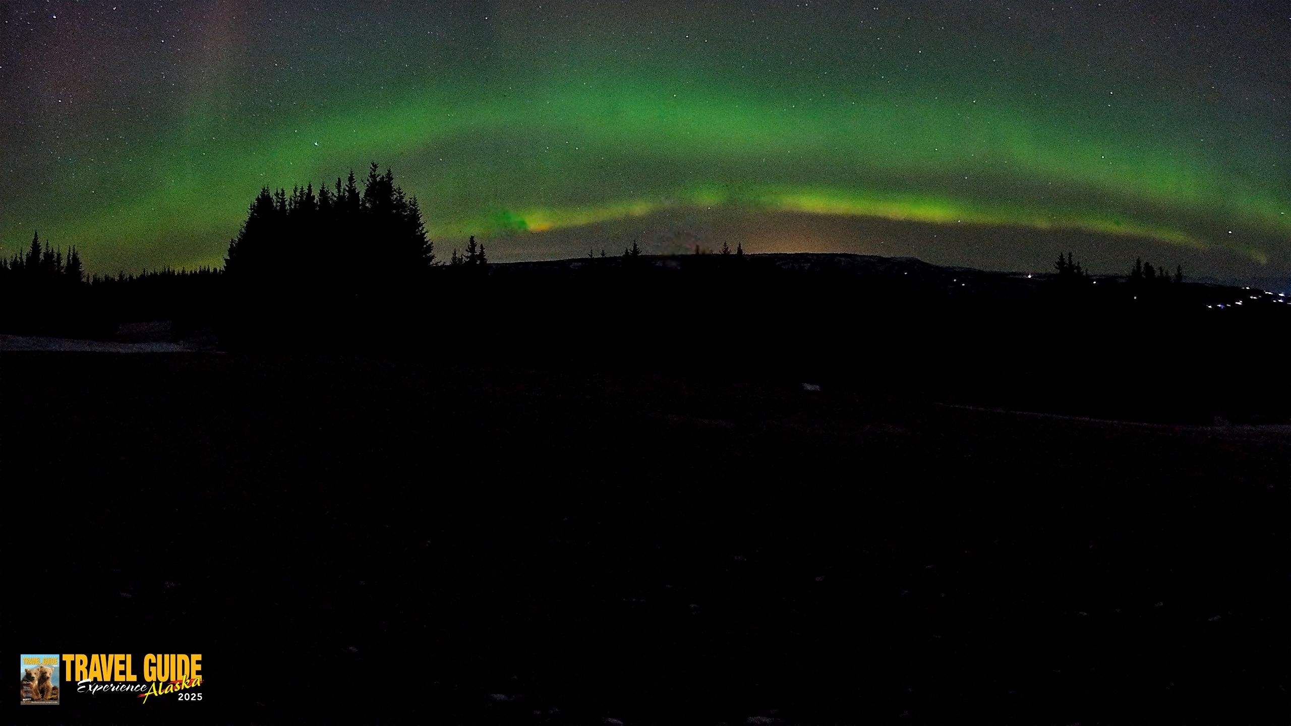 Snapshot of Homer Alaska Northern Lights Live Cam taken Dec 23, 2025, 2:31am AKST