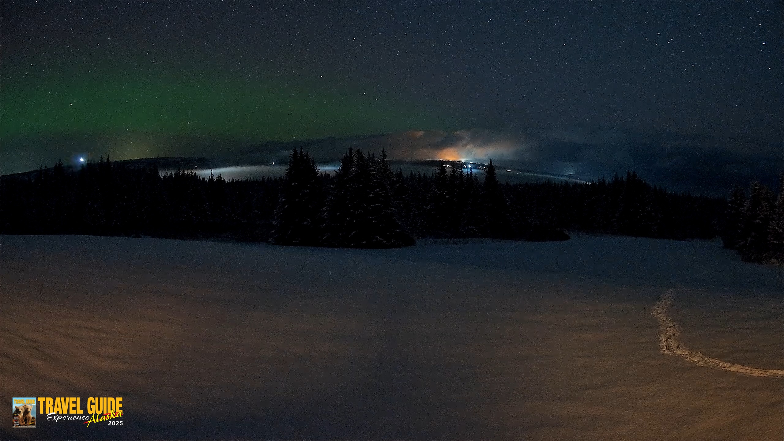 Snapshot of Homer Alaska Northern Lights Live Cam taken Feb 13, 2026, 6:16am AKST