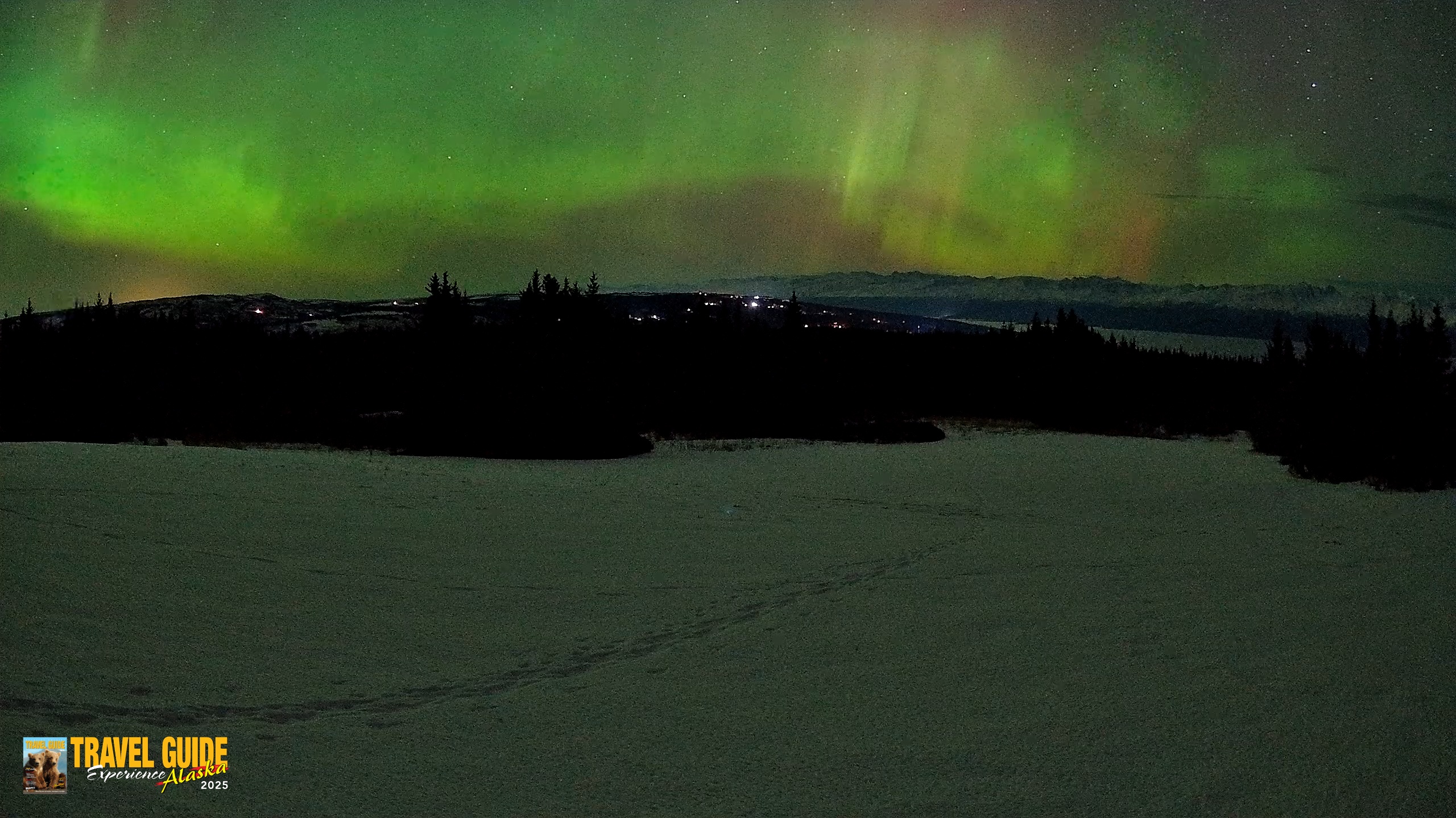 Snapshot of Homer Alaska Northern Lights Live Cam taken Feb 22, 2026, 5:32am AKST