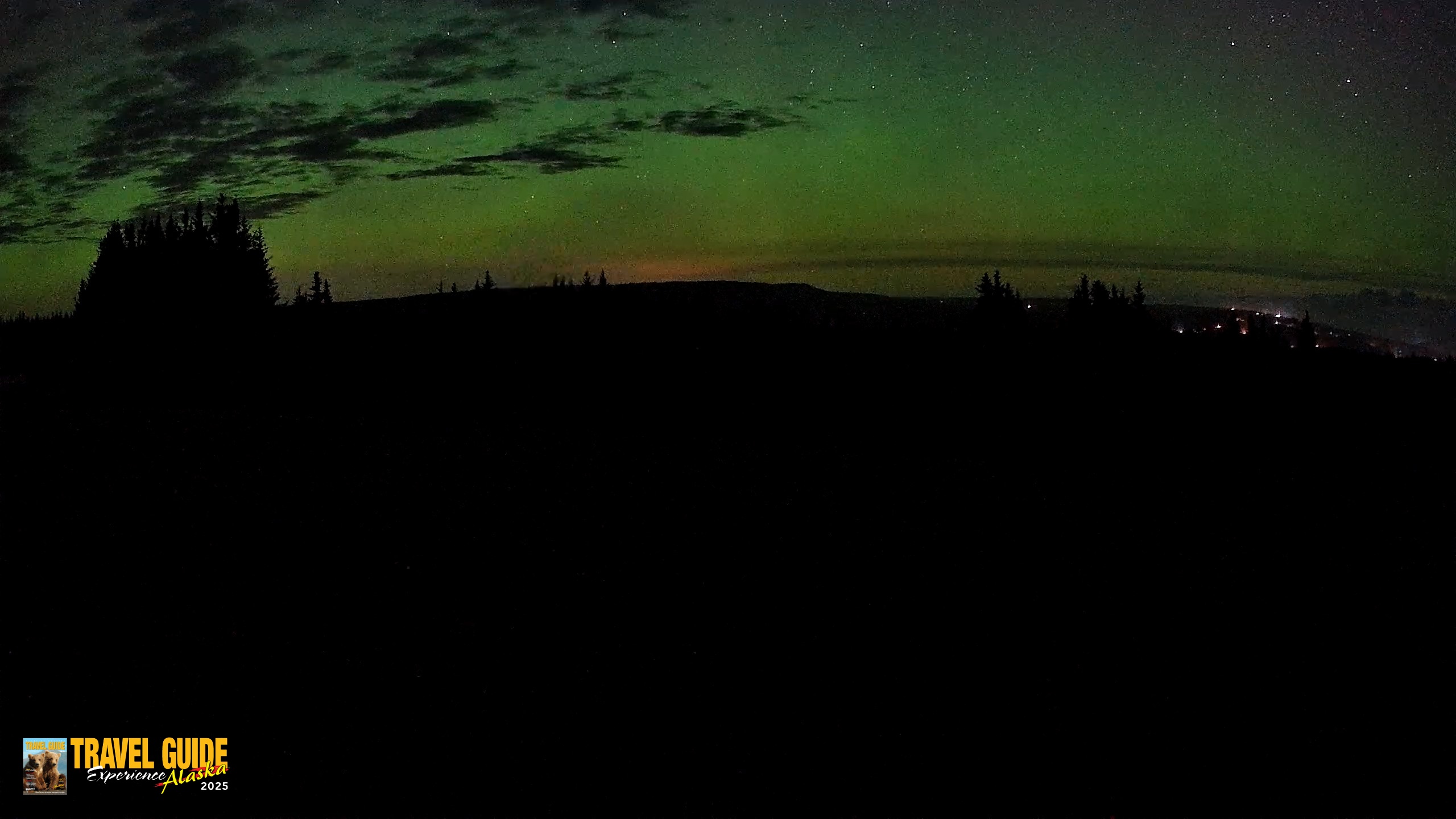 Snapshot of Homer Alaska Northern Lights Live Cam taken Sep 9, 2026, 3:25am AKDT