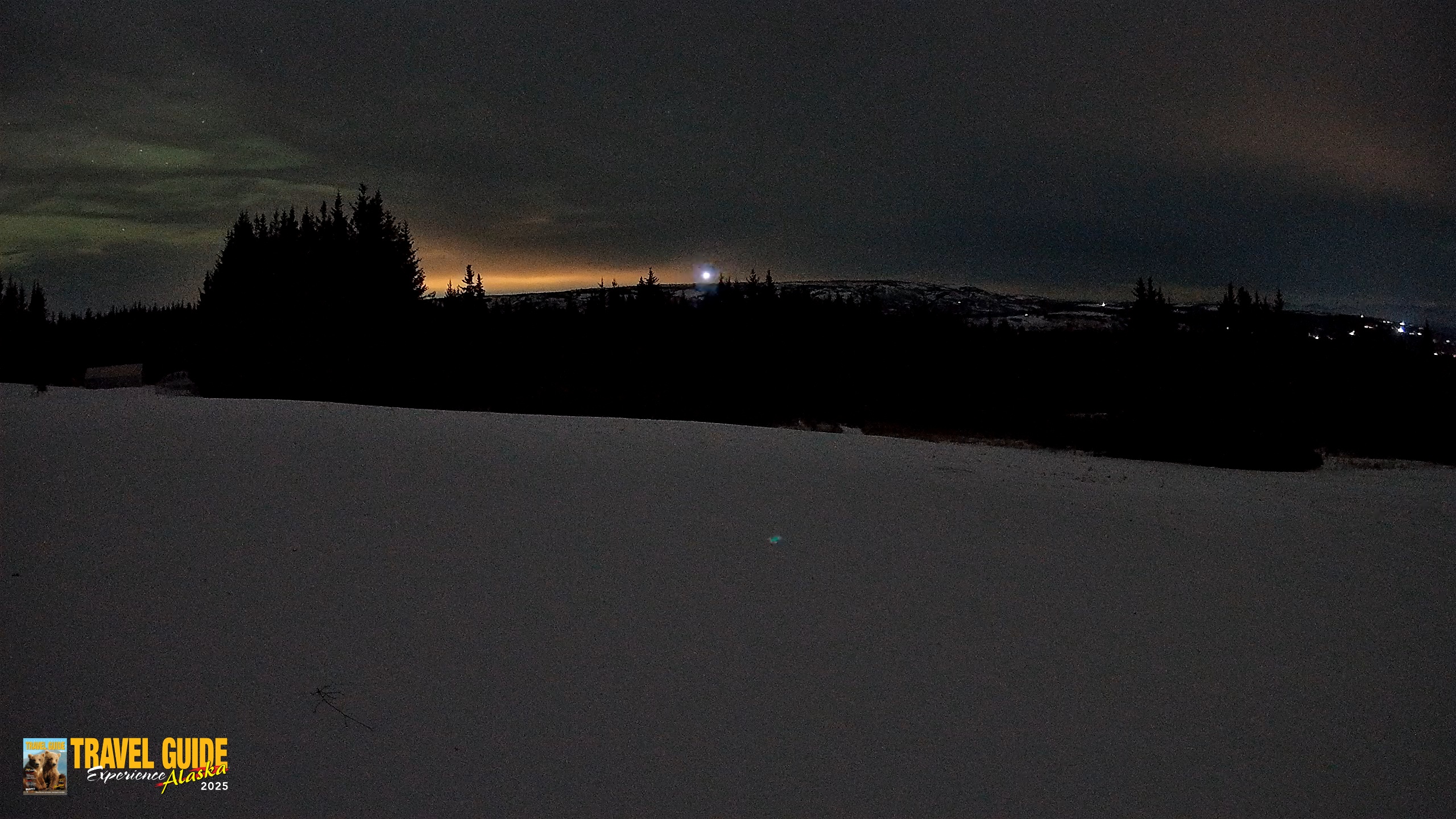 Snapshot of Homer Alaska Northern Lights Live Cam taken Jan 22, 2026, 1:19am AKST