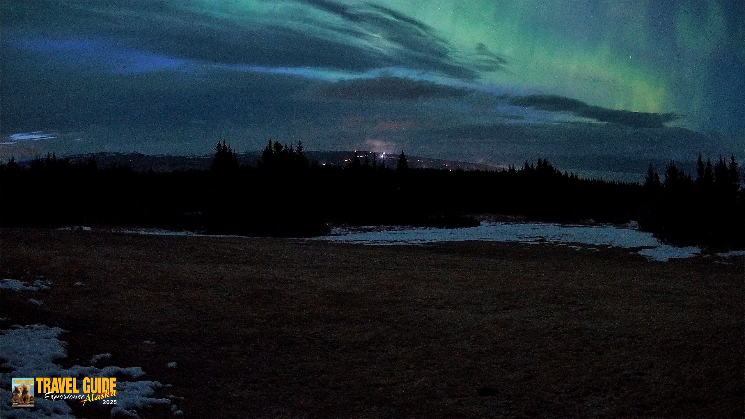 Snapshot of Homer Alaska Northern Lights Live Cam taken Apr 20, 2026, 4:19am AKDT