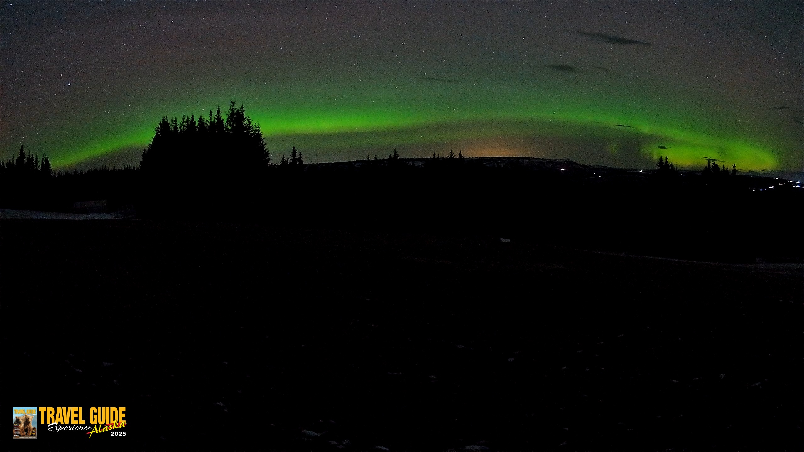 Snapshot of Homer Alaska Northern Lights Live Cam taken Dec 17, 2025, 12:35am AKST