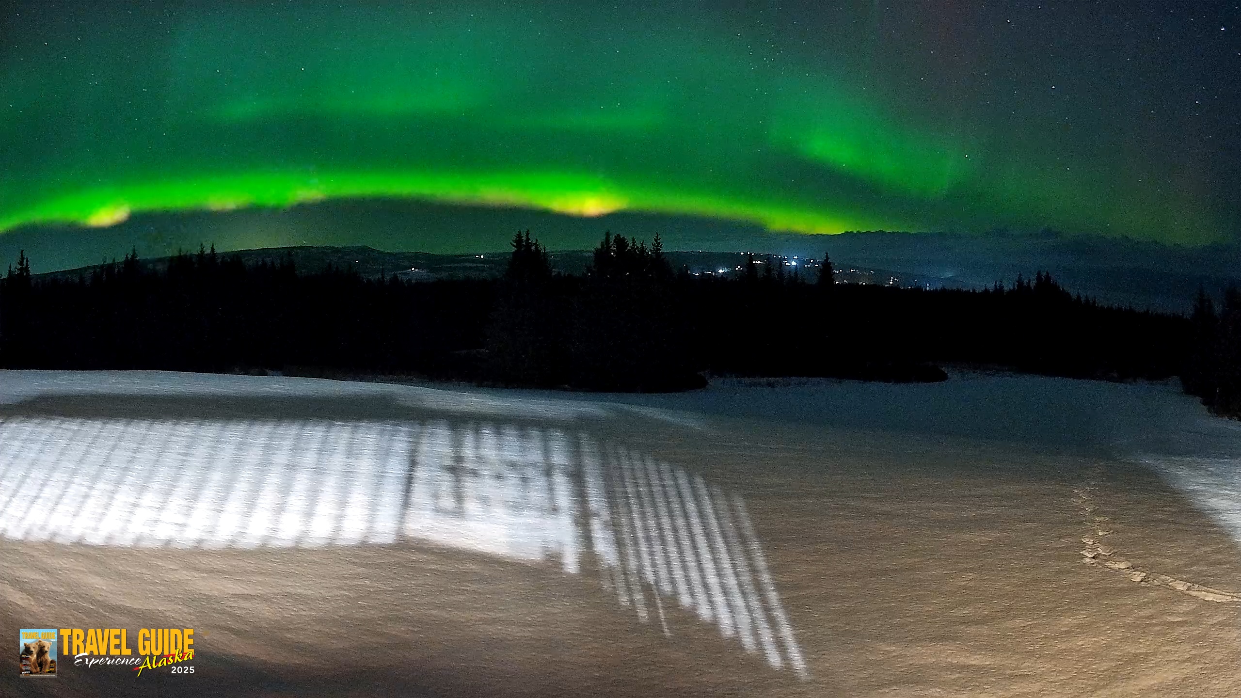 Snapshot of Homer Alaska Northern Lights Live Cam taken Feb 15, 2026, 8:37pm AKST