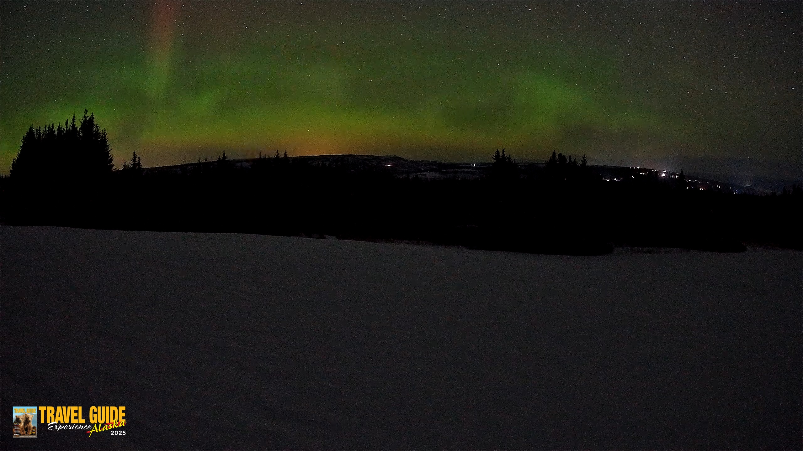 Snapshot of Homer Alaska Northern Lights Live Cam taken Feb 20, 2026, 3:52am AKST
