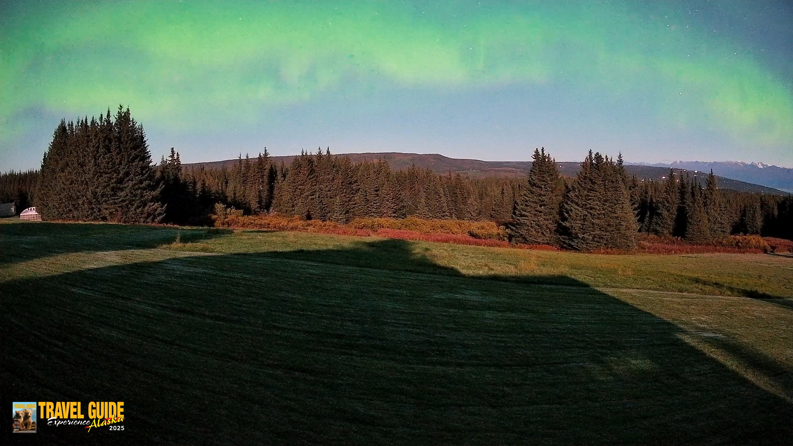 Snapshot of Homer Alaska Northern Lights Live Cam taken Sep 24, 2026, 7:33am AKDT