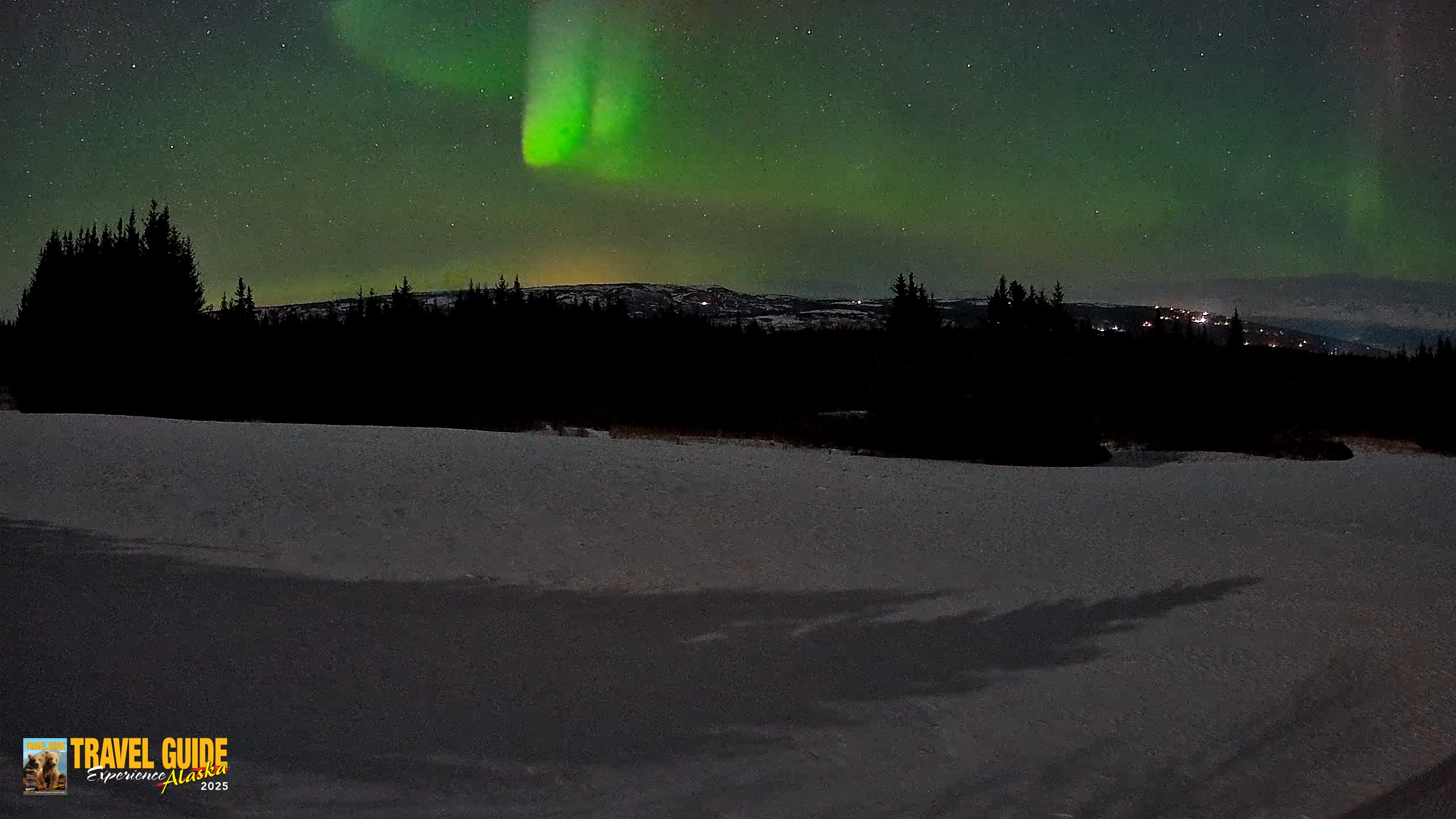 Snapshot of Homer Alaska Northern Lights Live Cam taken Mar 22, 2026, 10:41pm AKDT