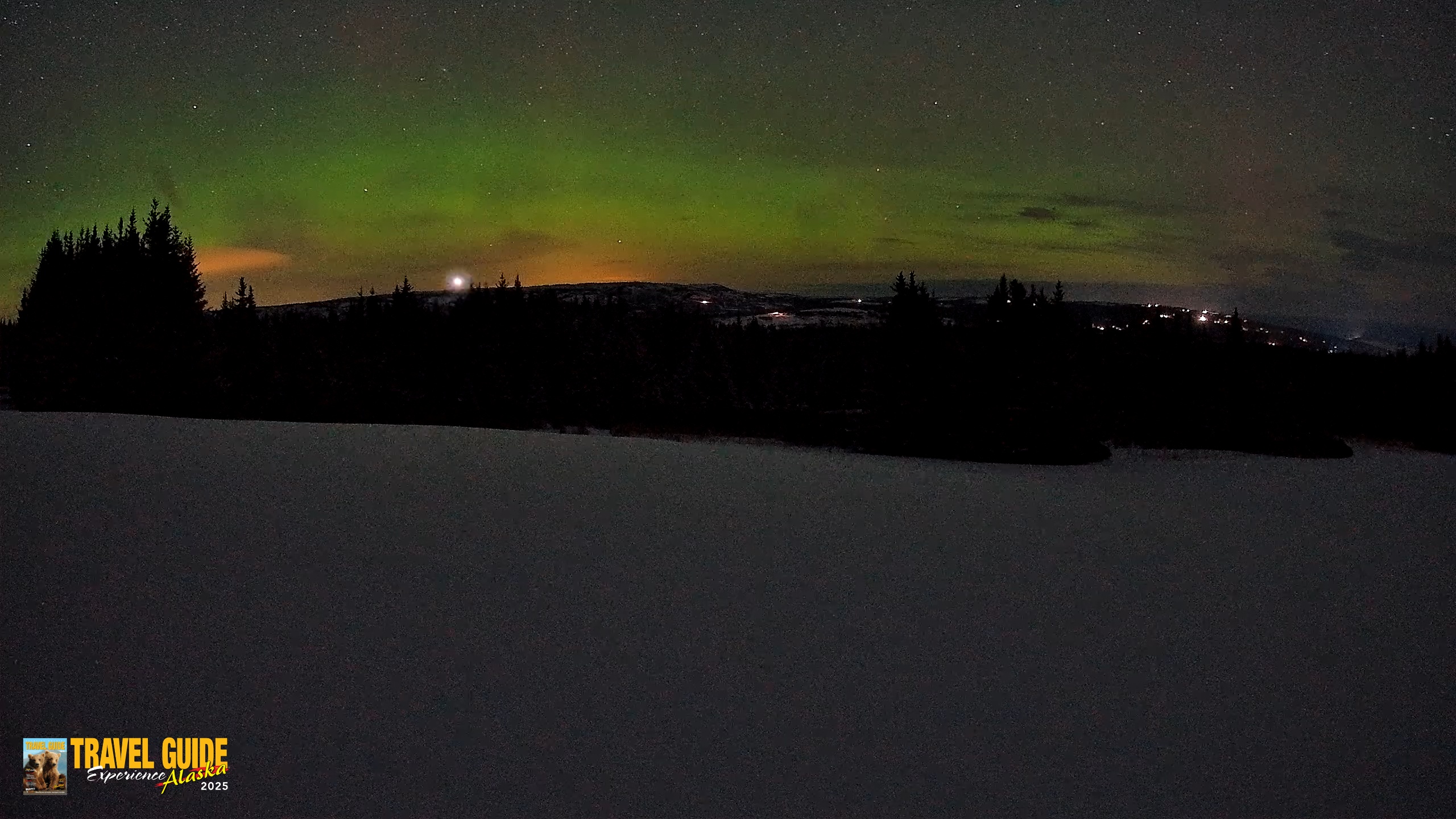 Snapshot of Homer Alaska Northern Lights Live Cam taken Mar 9, 2026, 5:25am AKDT