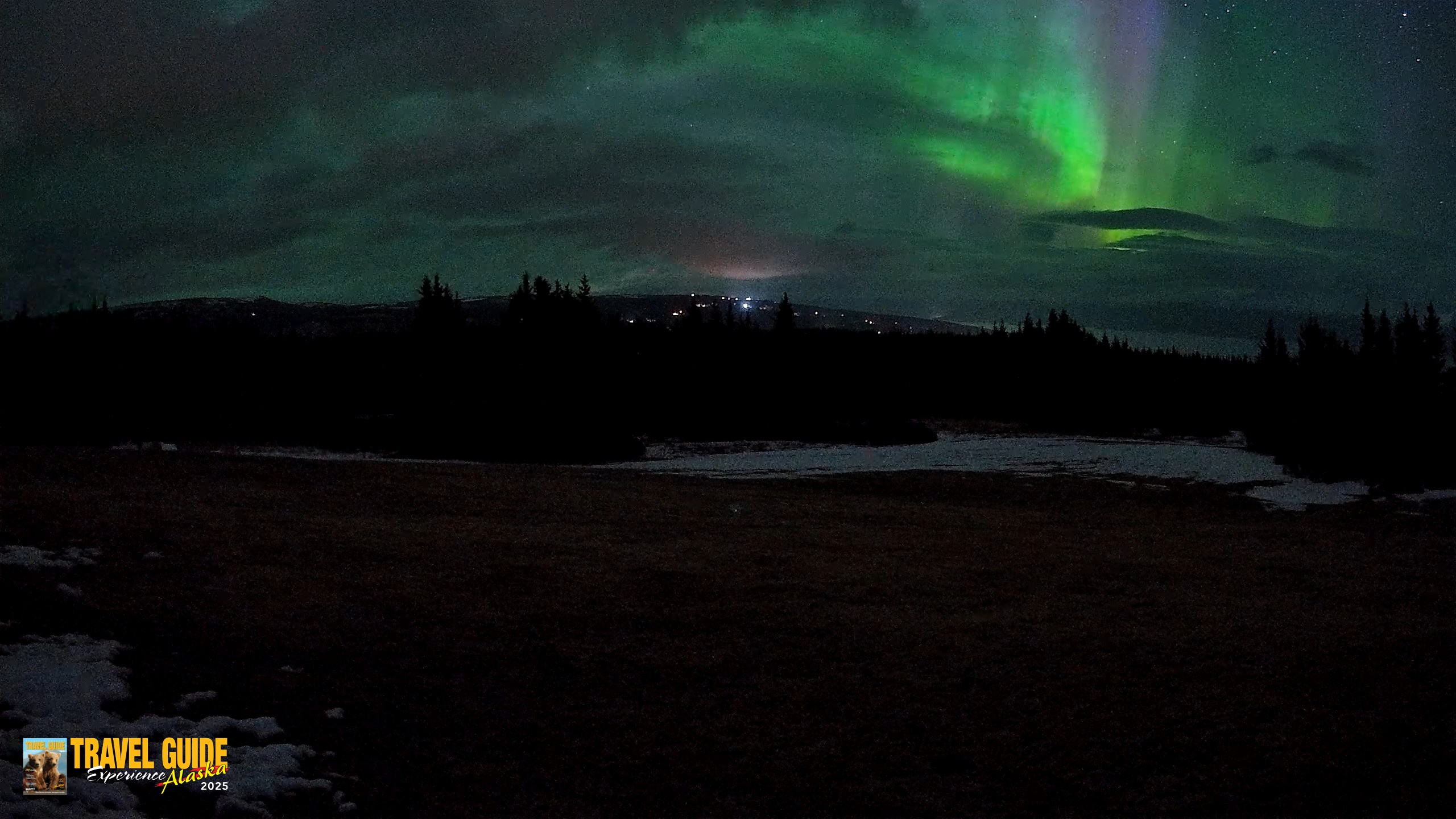 Snapshot of Homer Alaska Northern Lights Live Cam taken Apr 20, 2026, 3:34am AKDT