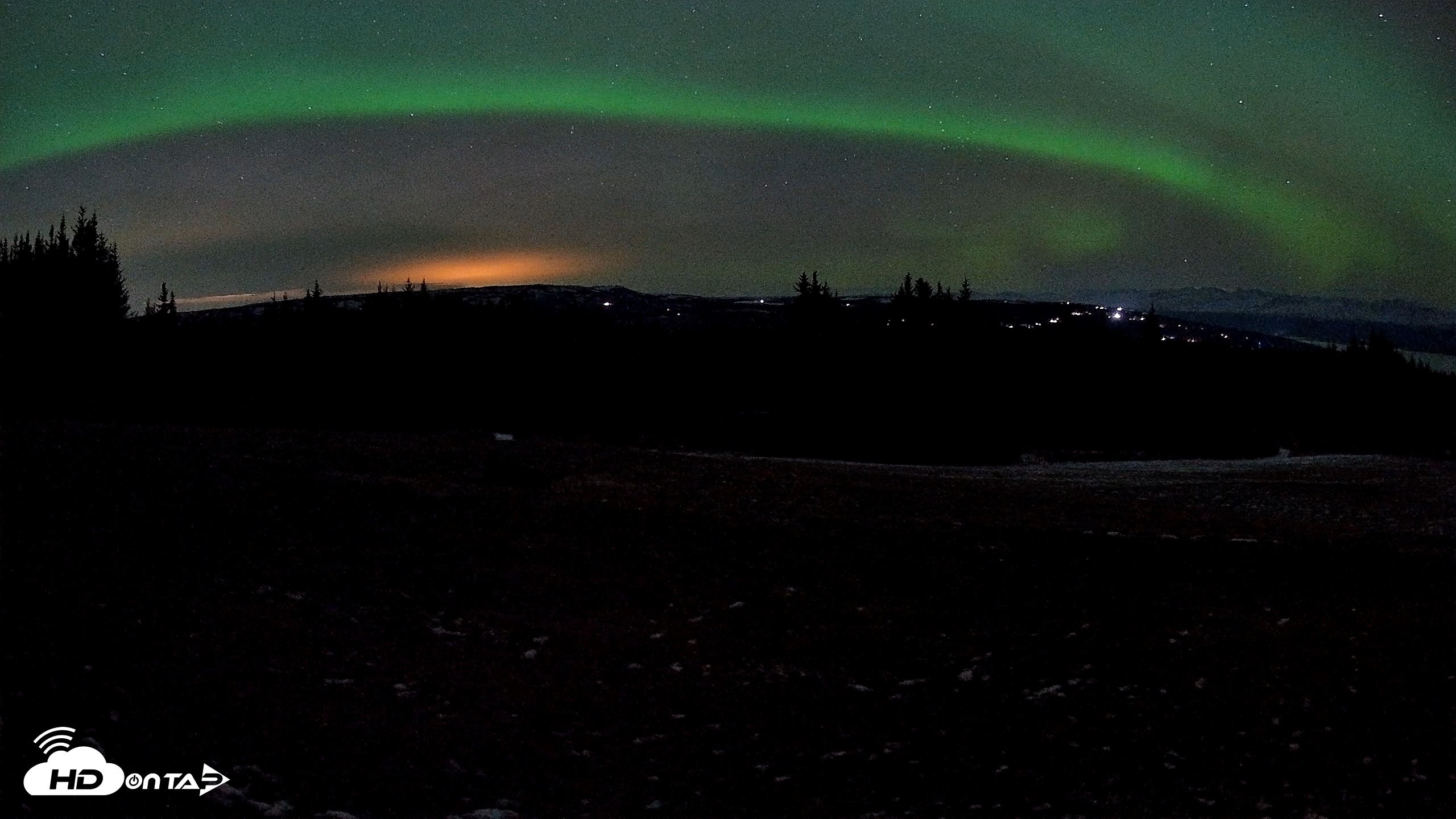 Snapshot of Homer Alaska Northern Lights Live Cam taken Dec 12, 2025, 3:05am AKST