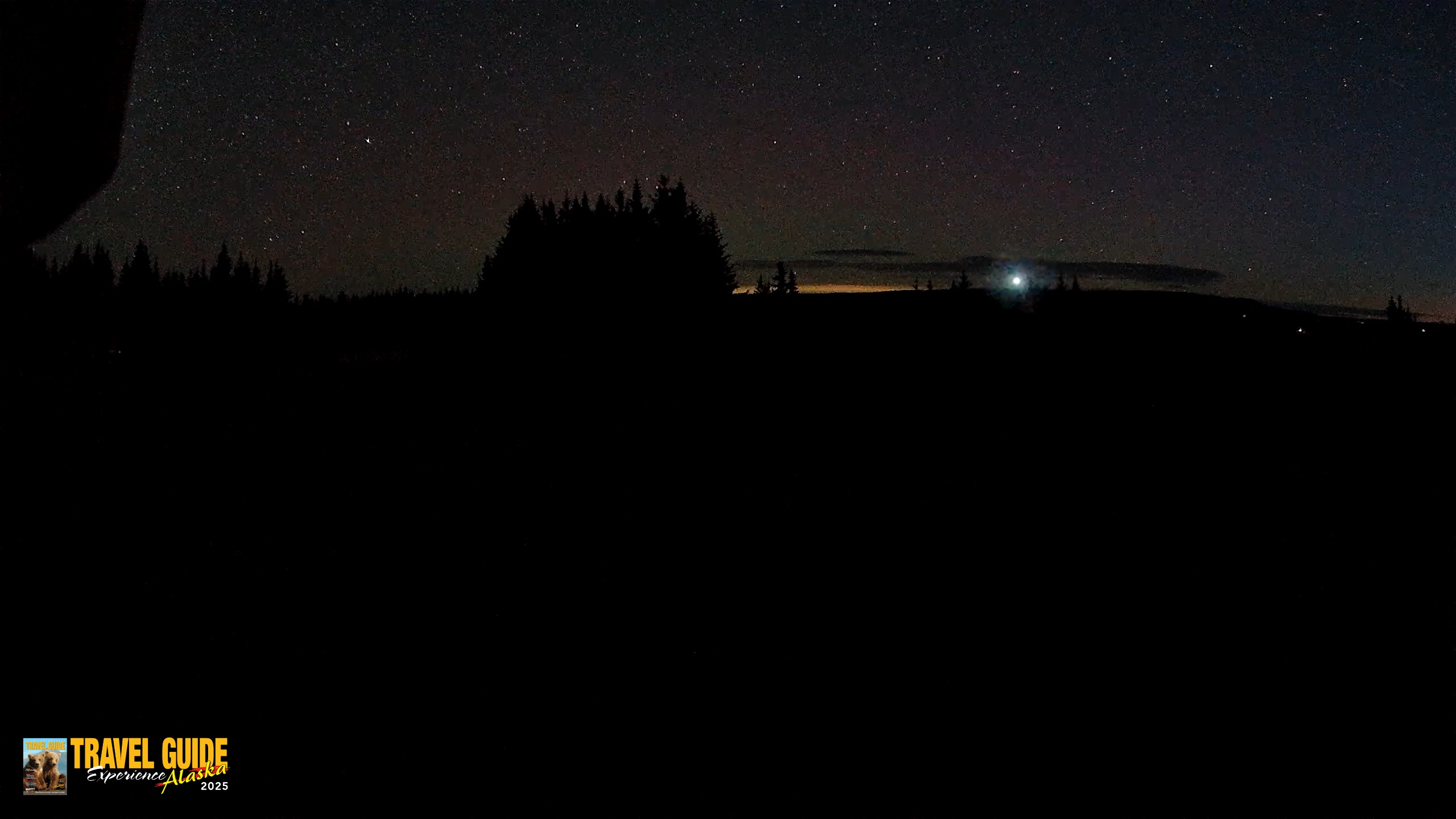 Snapshot of Homer Alaska Northern Lights Live Cam taken Oct 7, 2026, 6:26am AKDT