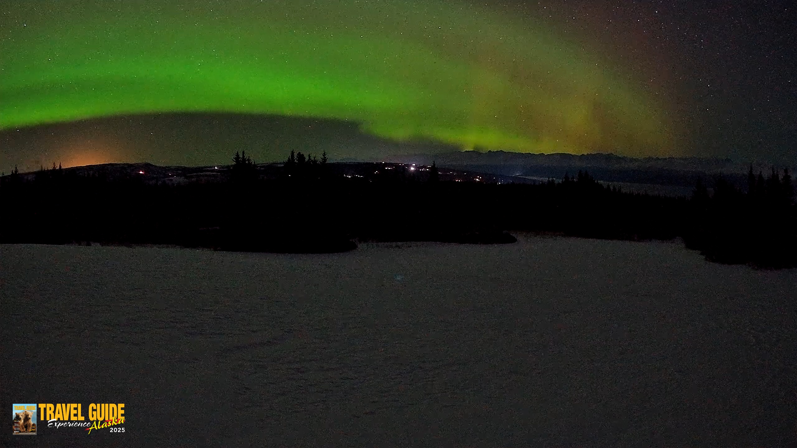 Snapshot of Homer Alaska Northern Lights Live Cam taken Mar 13, 2026, 12:56am AKDT