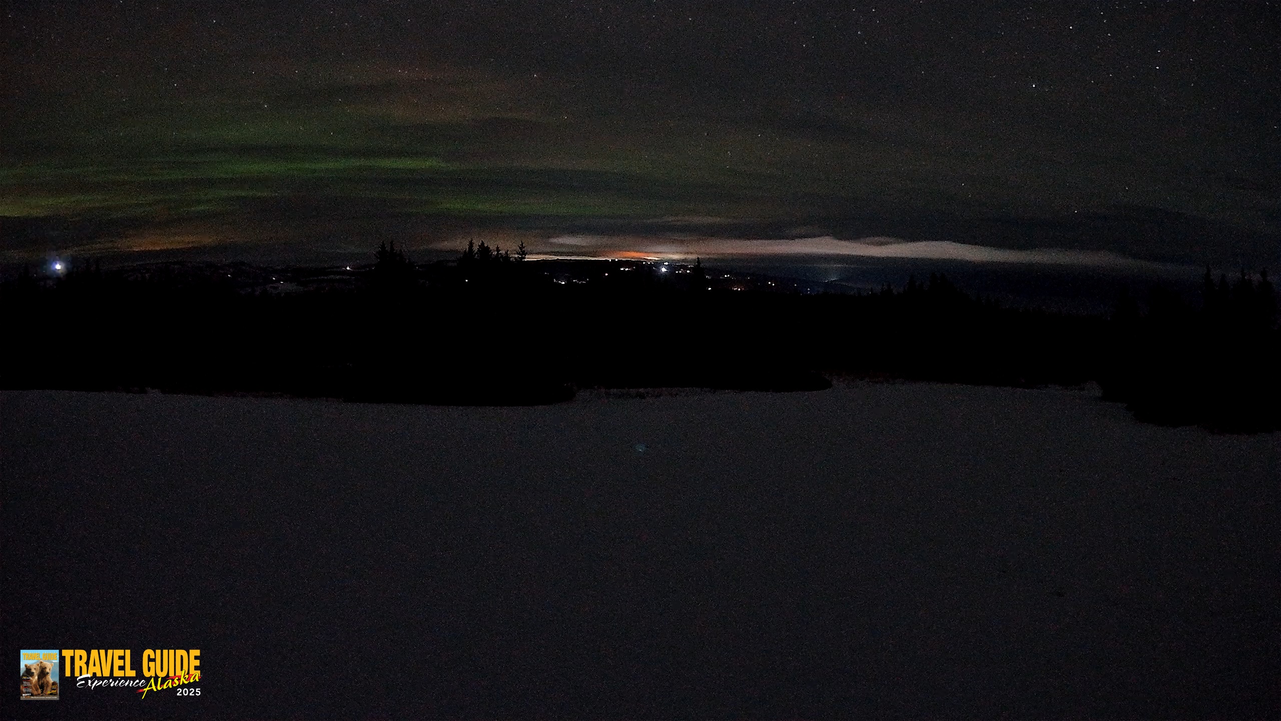 Snapshot of Homer Alaska Northern Lights Live Cam taken Feb 18, 2026, 2:58am AKST