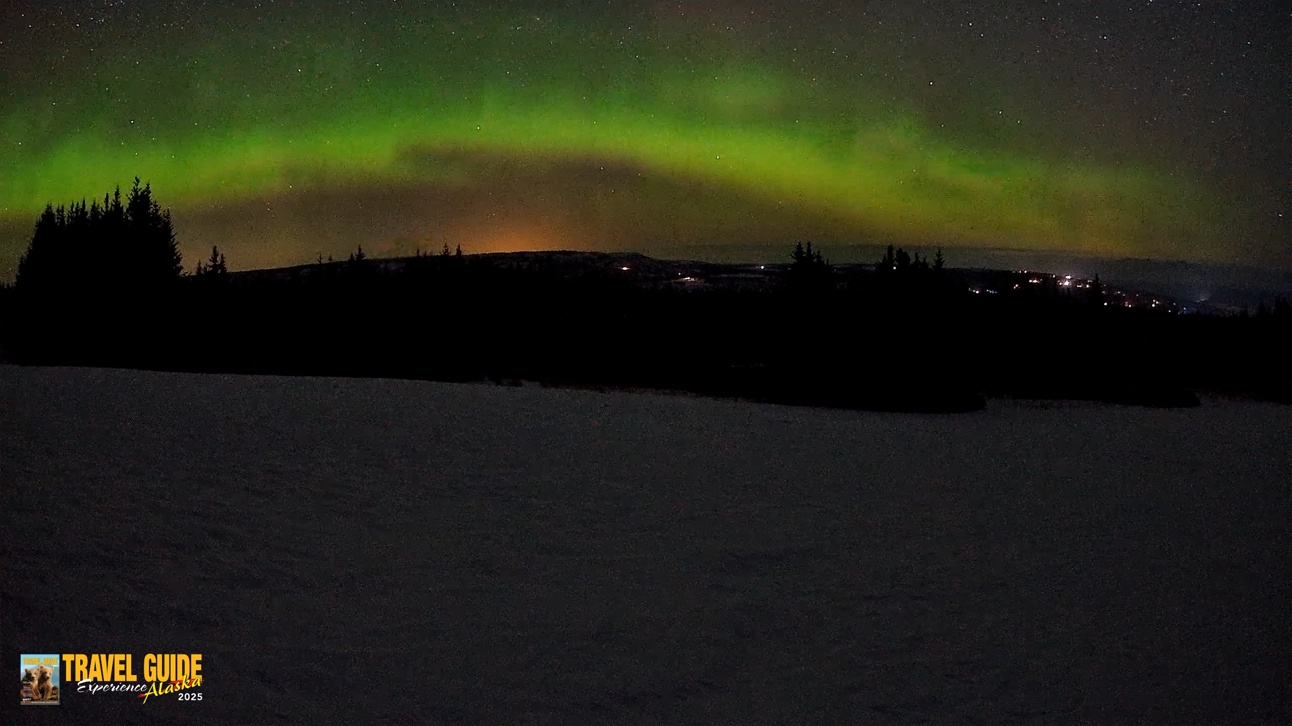 Snapshot of Homer Alaska Northern Lights Live Cam taken Mar 16, 2026, 5:50am AKDT