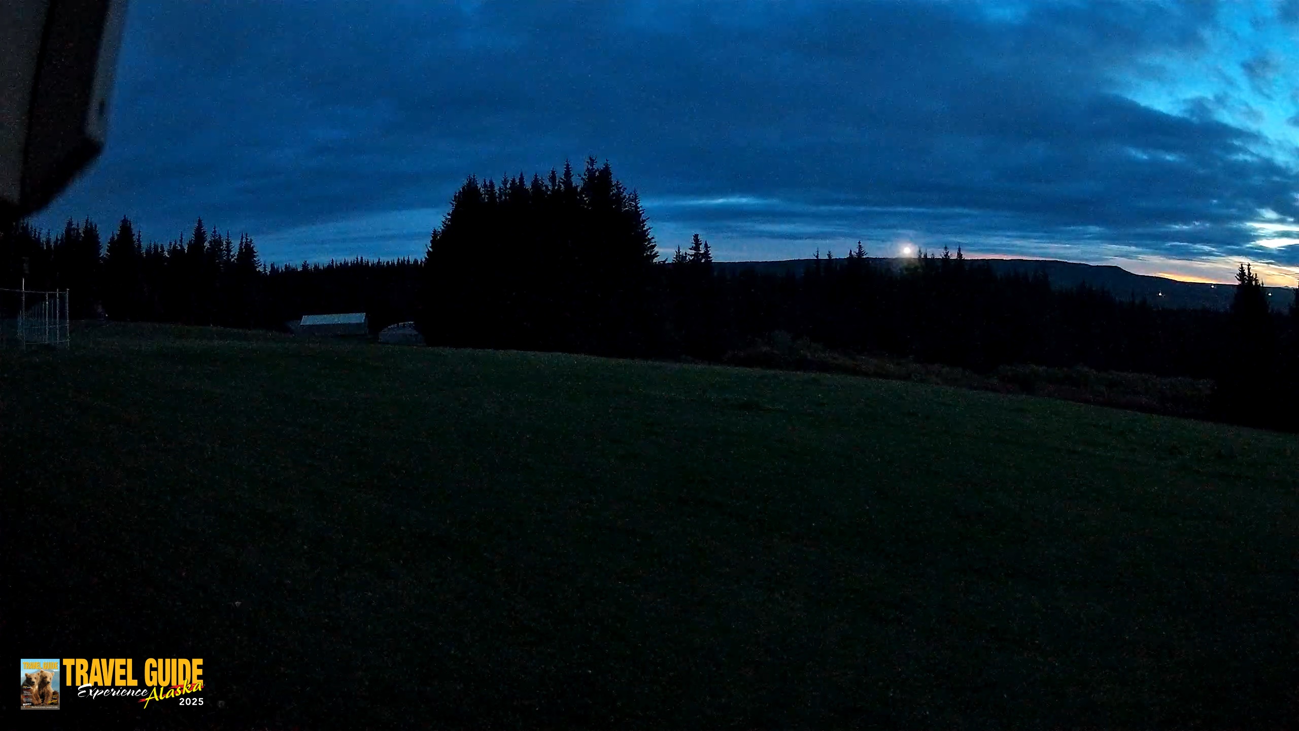 Snapshot of Homer Alaska Northern Lights Live Cam taken Sep 22, 2026, 6:31am AKDT