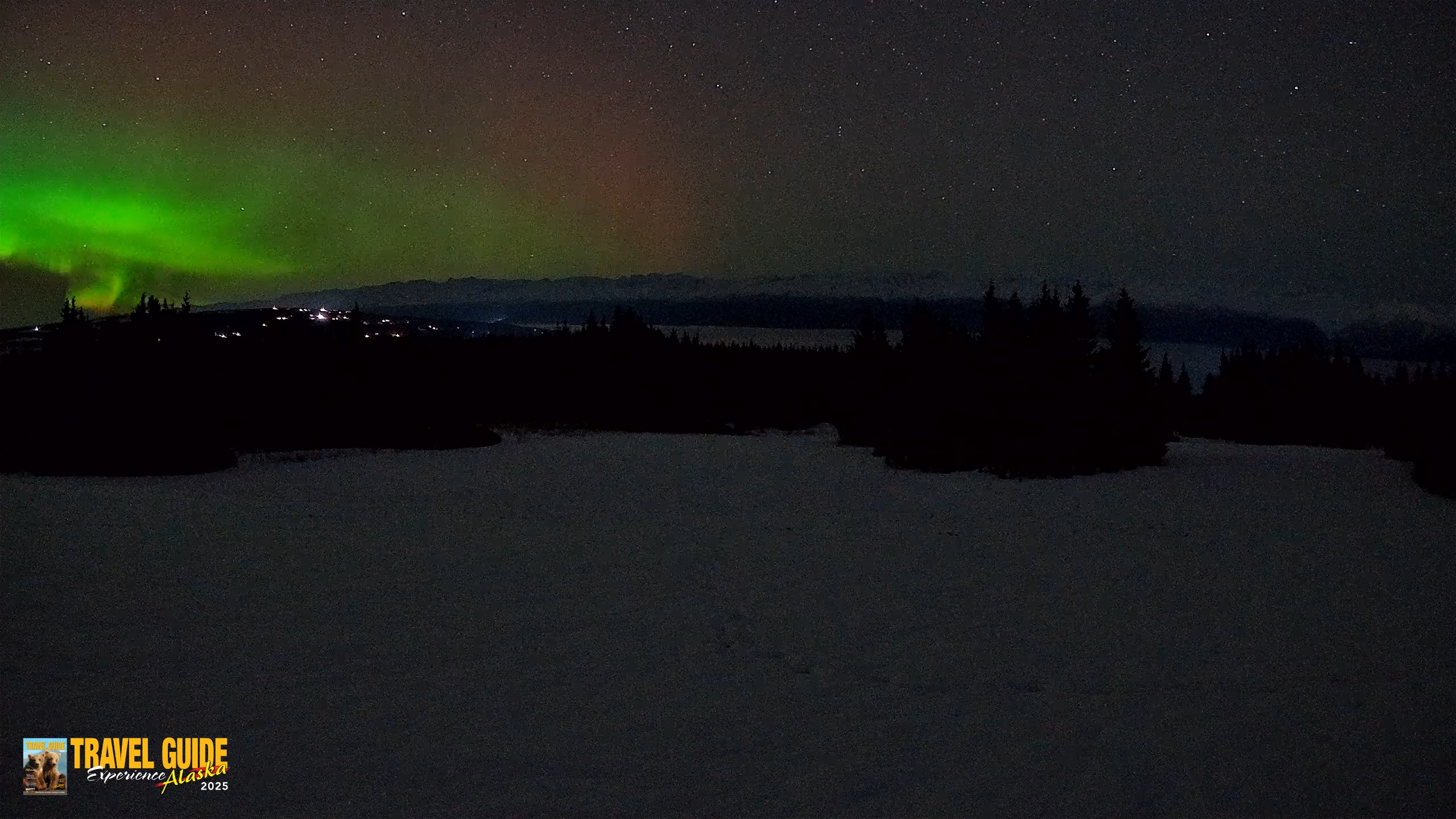 Snapshot of Homer Alaska Northern Lights Live Cam taken Feb 15, 2026, 12:08am AKST
