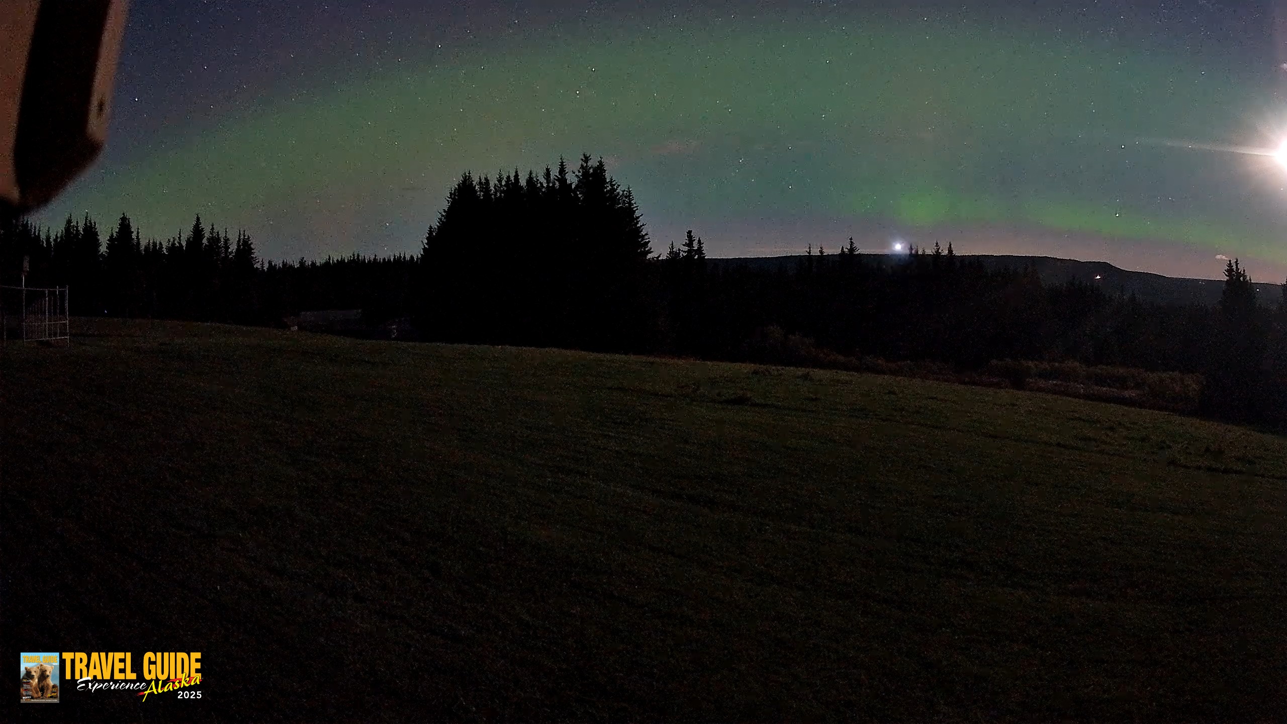 Snapshot of Homer Alaska Northern Lights Live Cam taken Oct 2, 2026, 11:50pm AKDT