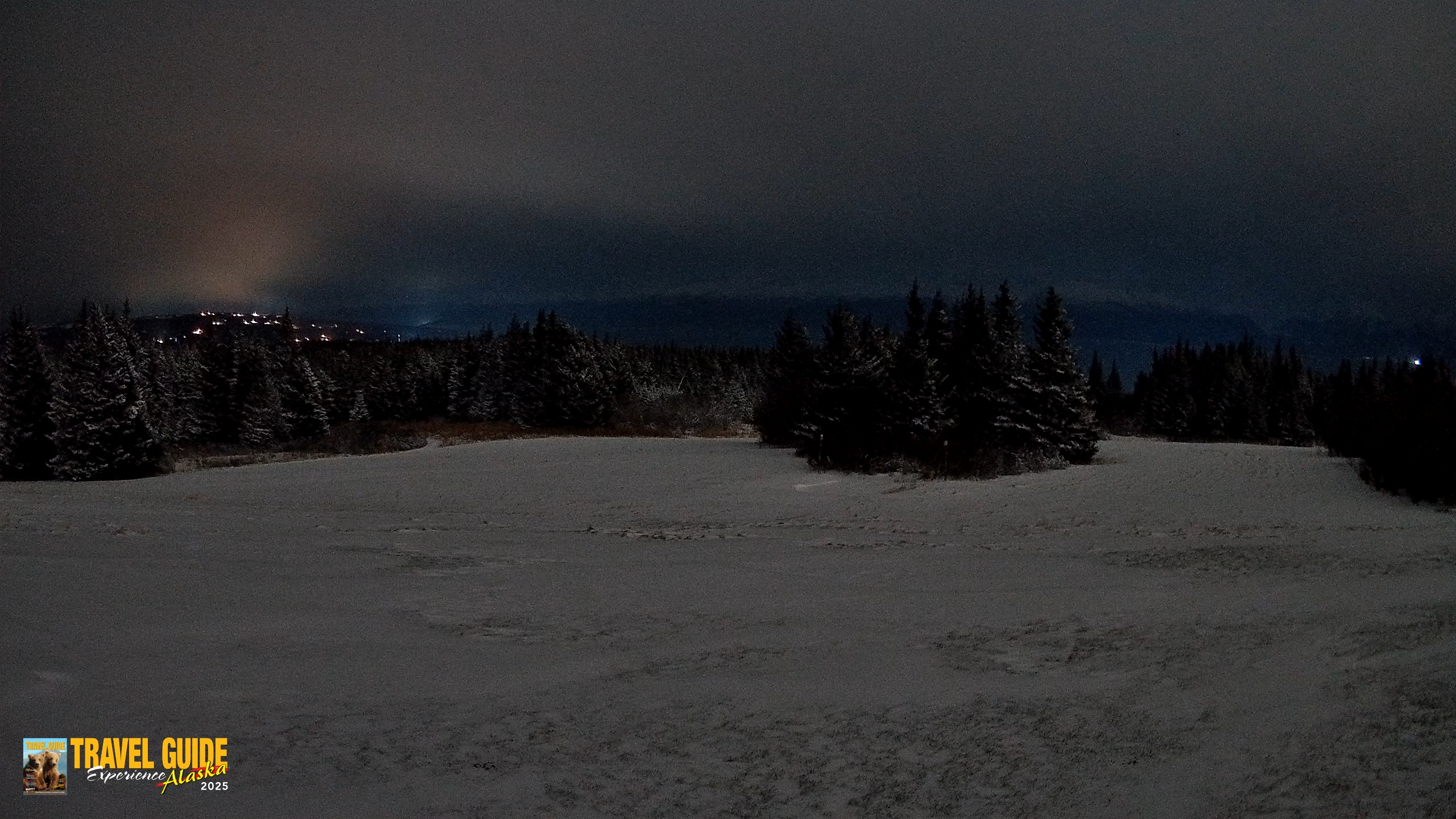 Snapshot of Homer Alaska Northern Lights Live Cam taken Dec 27, 2025, 6:37am AKST