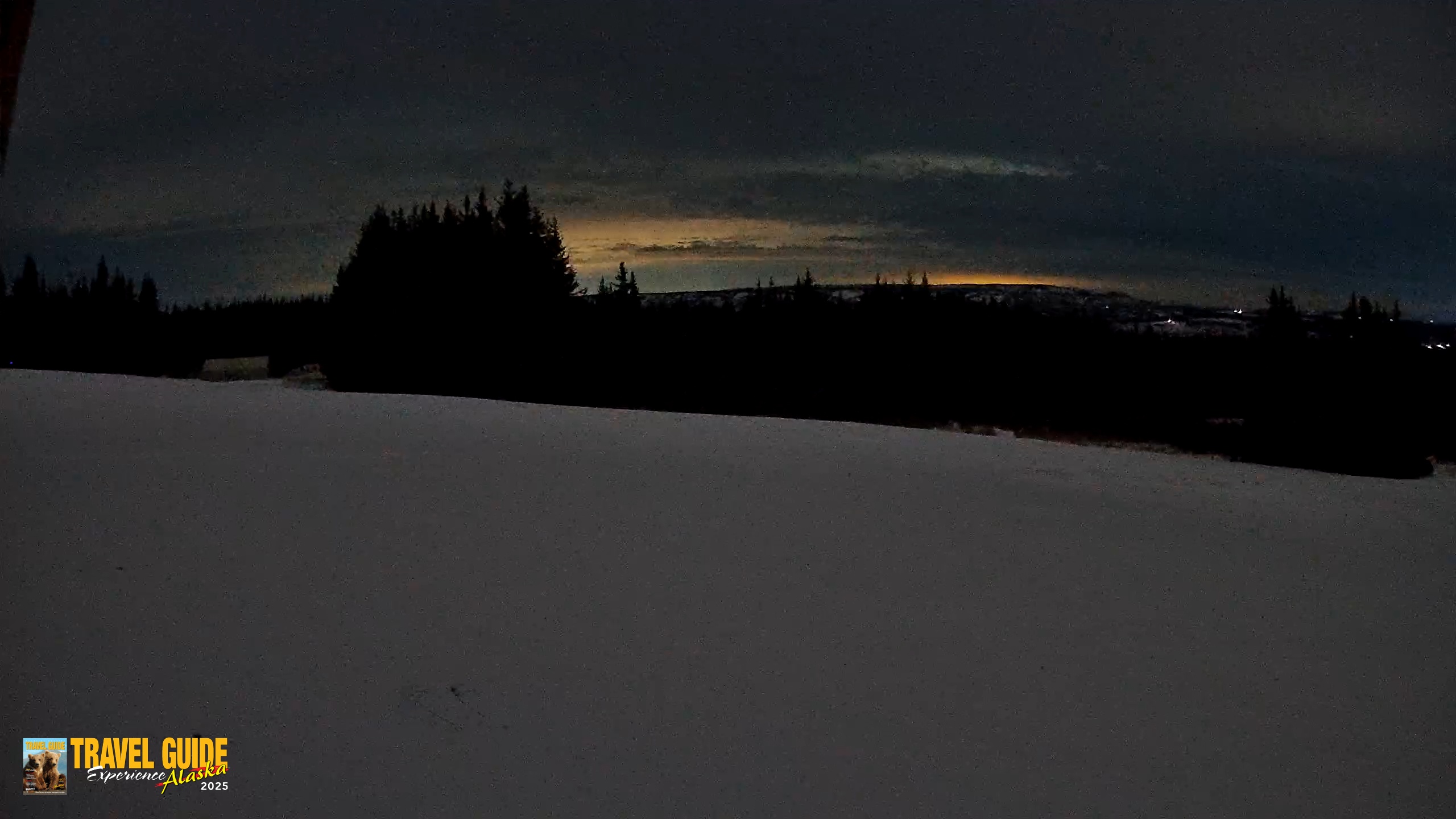 Snapshot of Homer Alaska Northern Lights Live Cam taken Jan 21, 2026, 9:09pm AKST