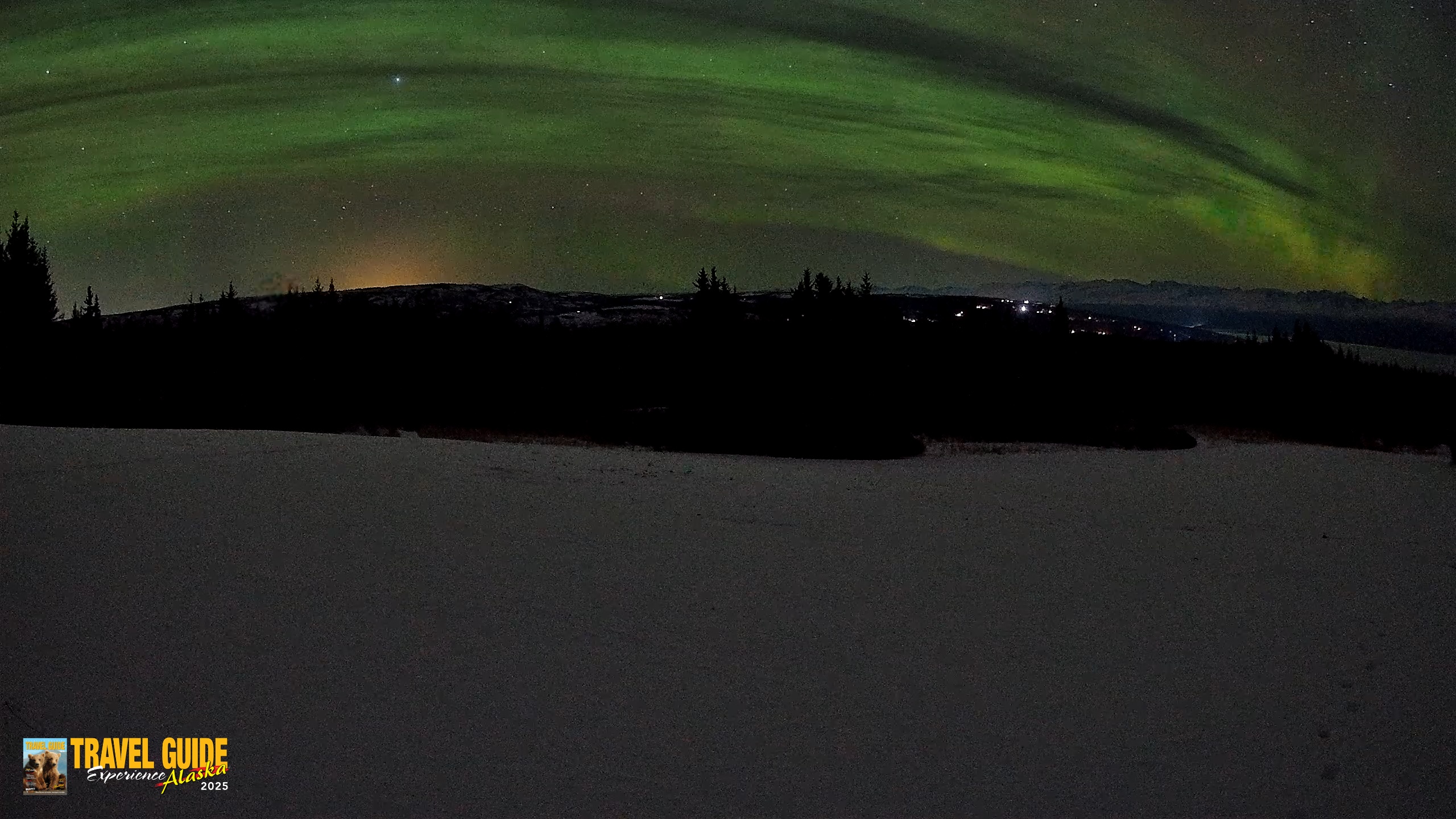Snapshot of Homer Alaska Northern Lights Live Cam taken Jan 24, 2026, 1:50am AKST