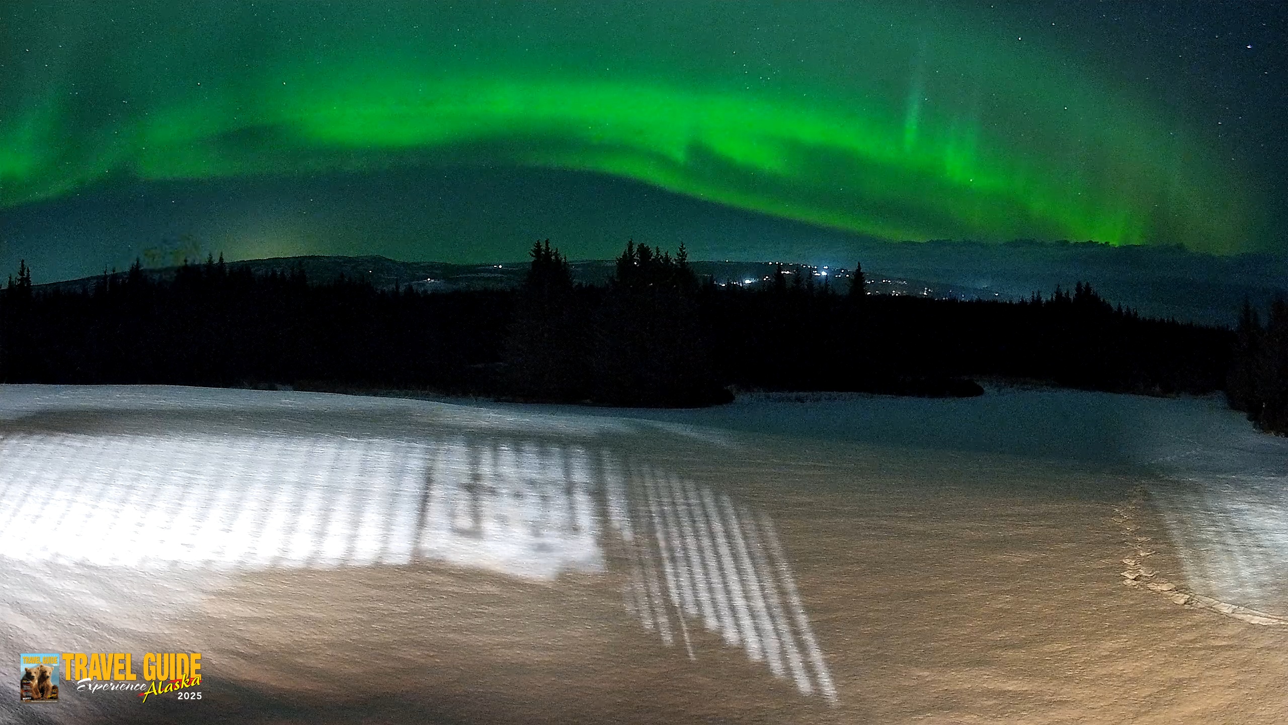 Snapshot of Homer Alaska Northern Lights Live Cam taken Feb 15, 2026, 8:23pm AKST