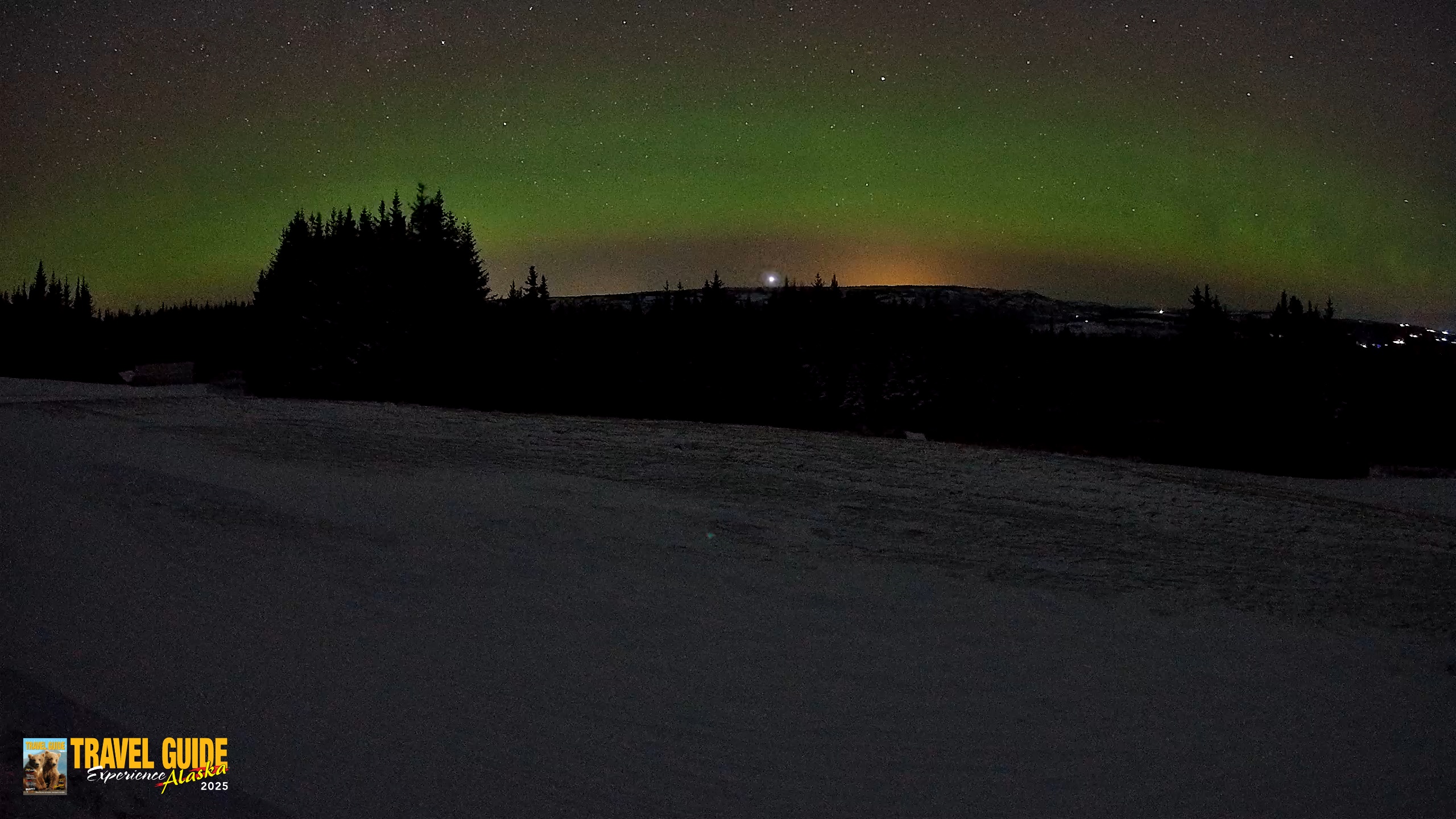 Snapshot of Homer Alaska Northern Lights Live Cam taken Dec 28, 2025, 7:43am AKST