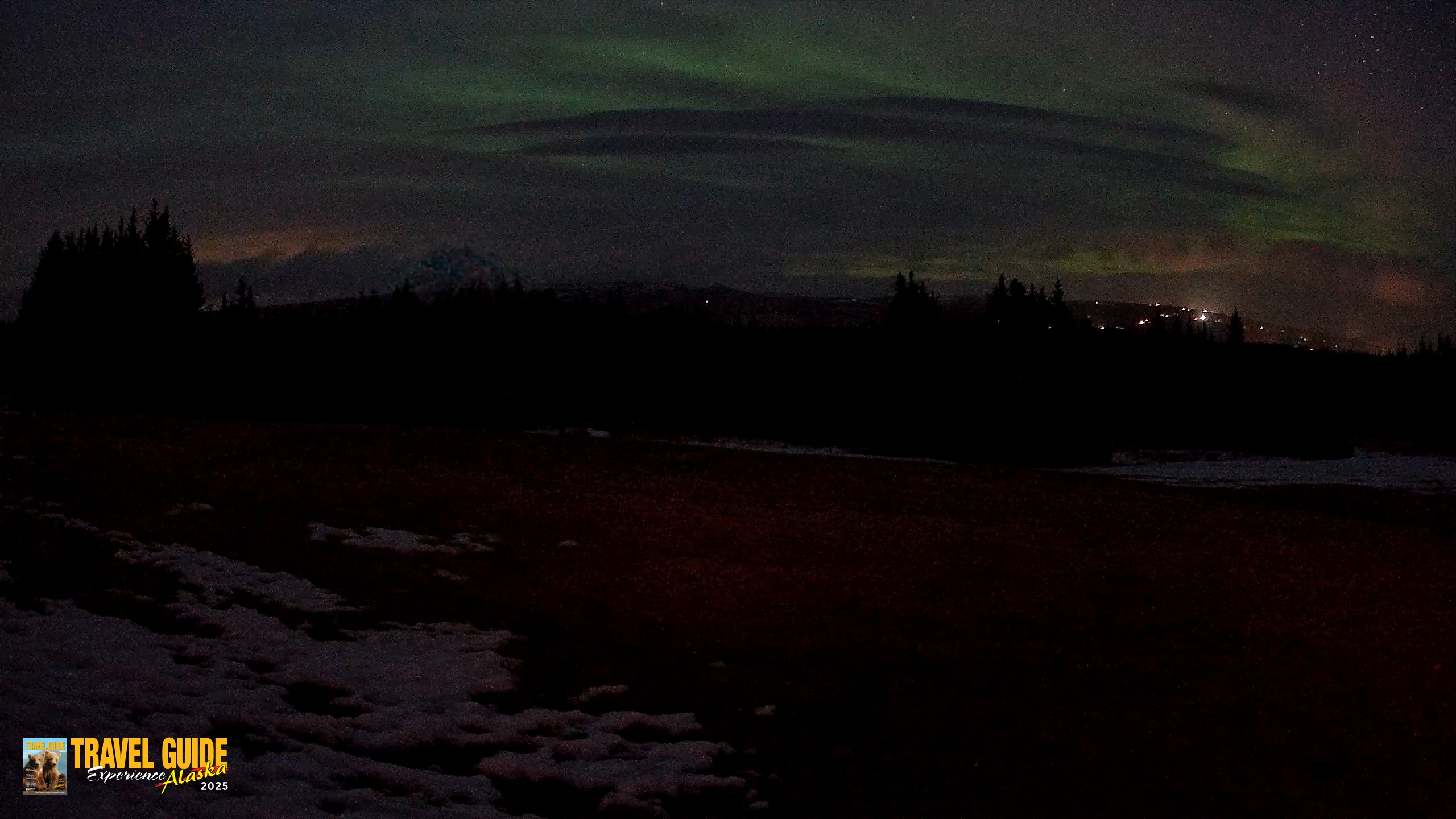 Snapshot of Homer Alaska Northern Lights Live Cam taken Apr 19, 2026, 11:59pm AKDT