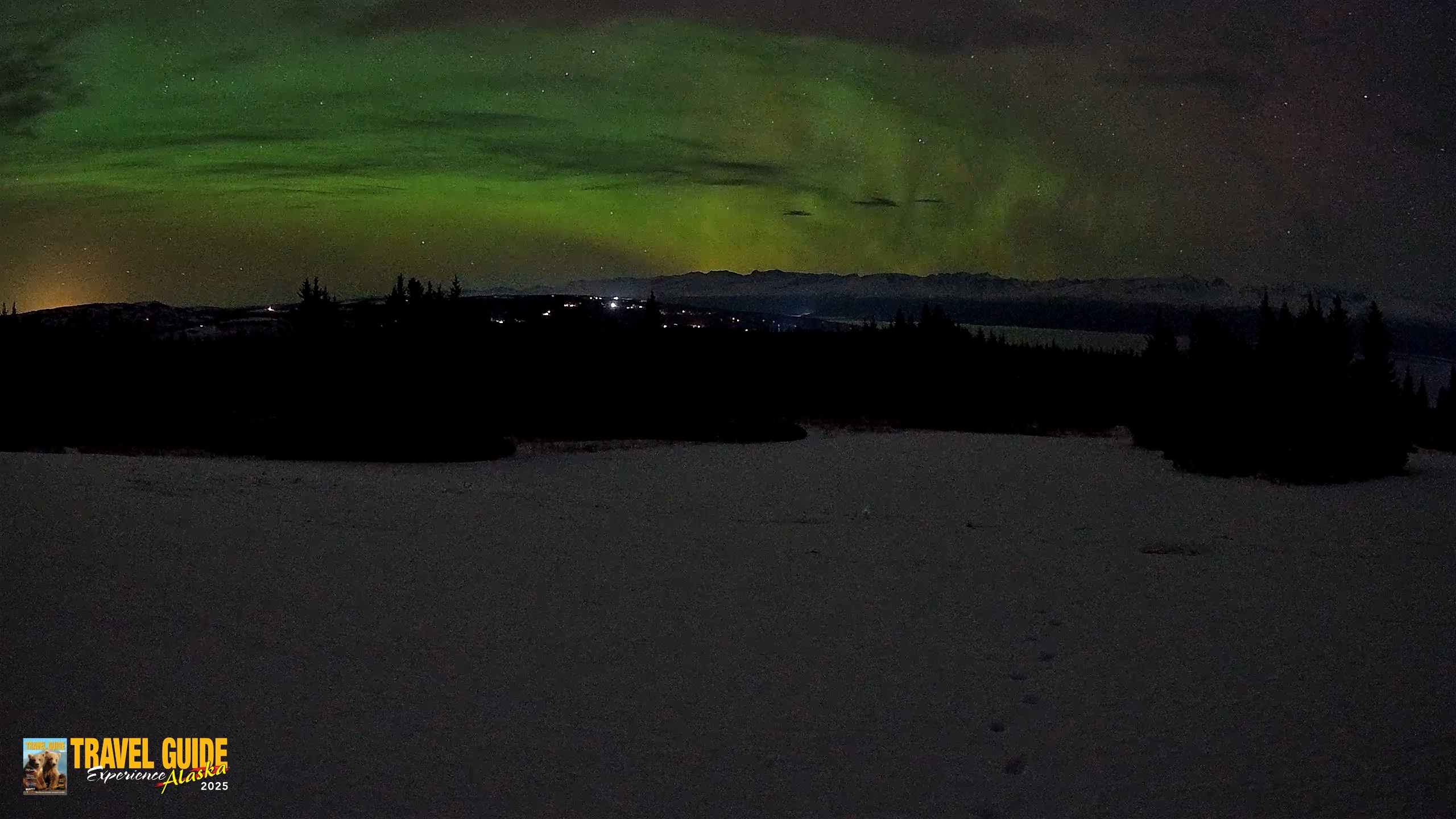 Snapshot of Homer Alaska Northern Lights Live Cam taken Jan 24, 2026, 1:10am AKST