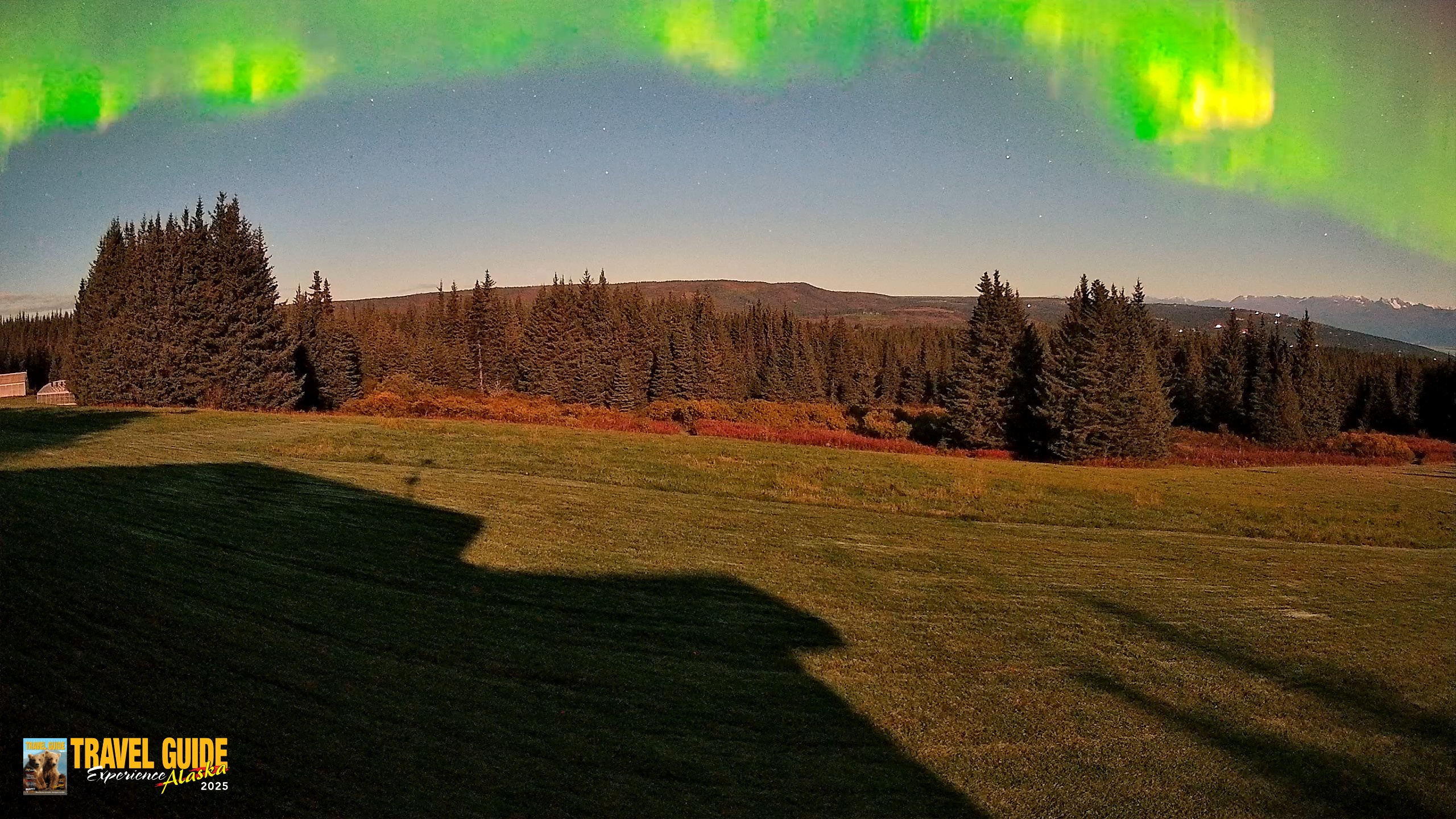 Snapshot of Homer Alaska Northern Lights Live Cam taken Sep 24, 2026, 1:40am AKDT