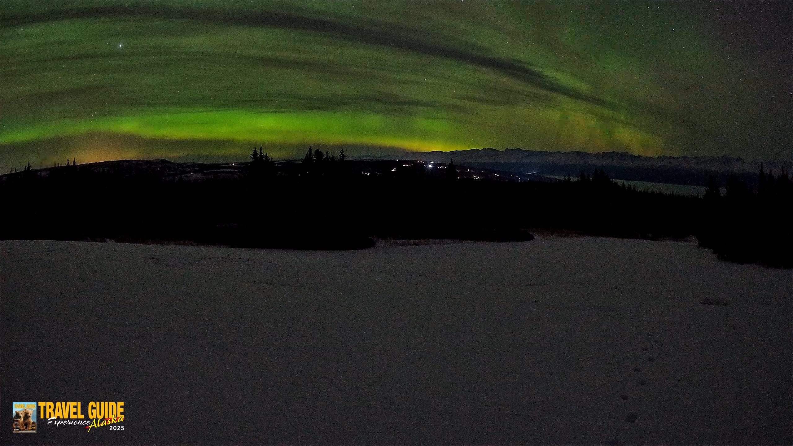 Snapshot of Homer Alaska Northern Lights Live Cam taken Jan 24, 2026, 1:57am AKST