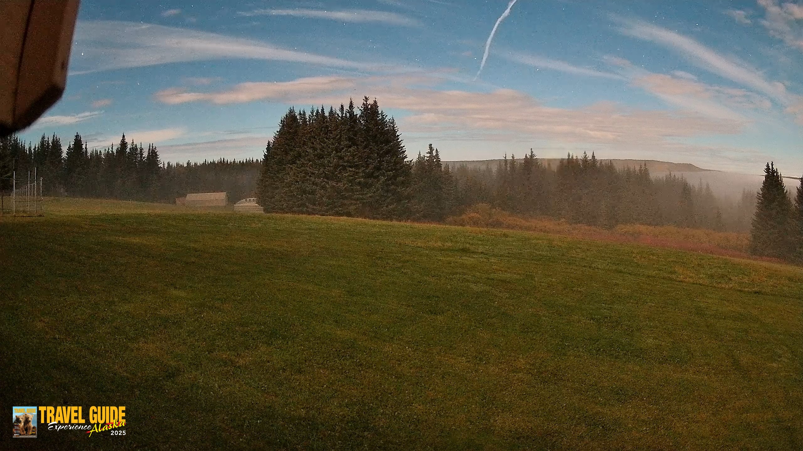 Snapshot of Homer Alaska Northern Lights Live Cam taken Sep 28, 2026, 8:28am AKDT