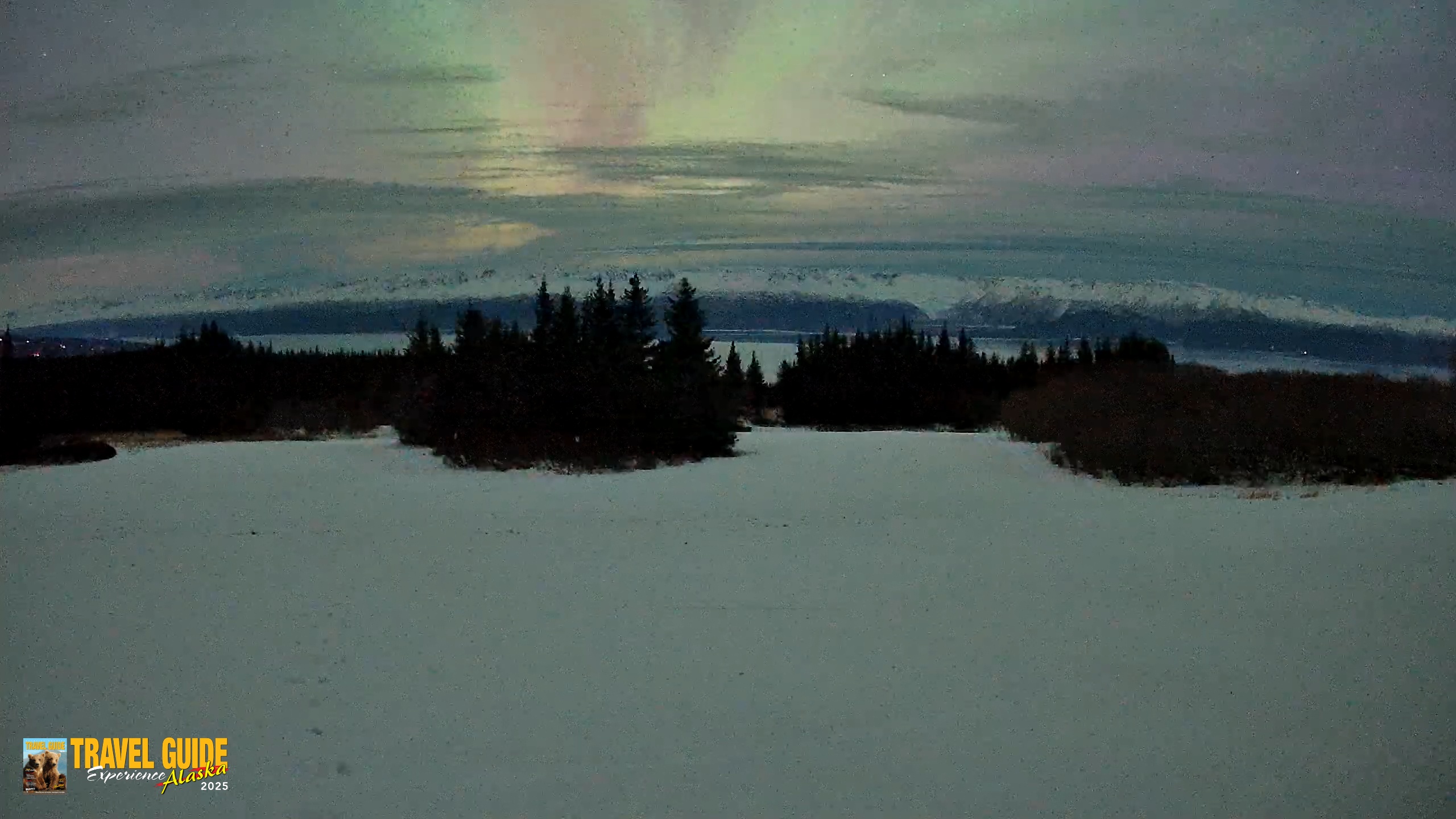 Snapshot of Homer Alaska Northern Lights Live Cam taken Jan 21, 2026, 1:40am AKST