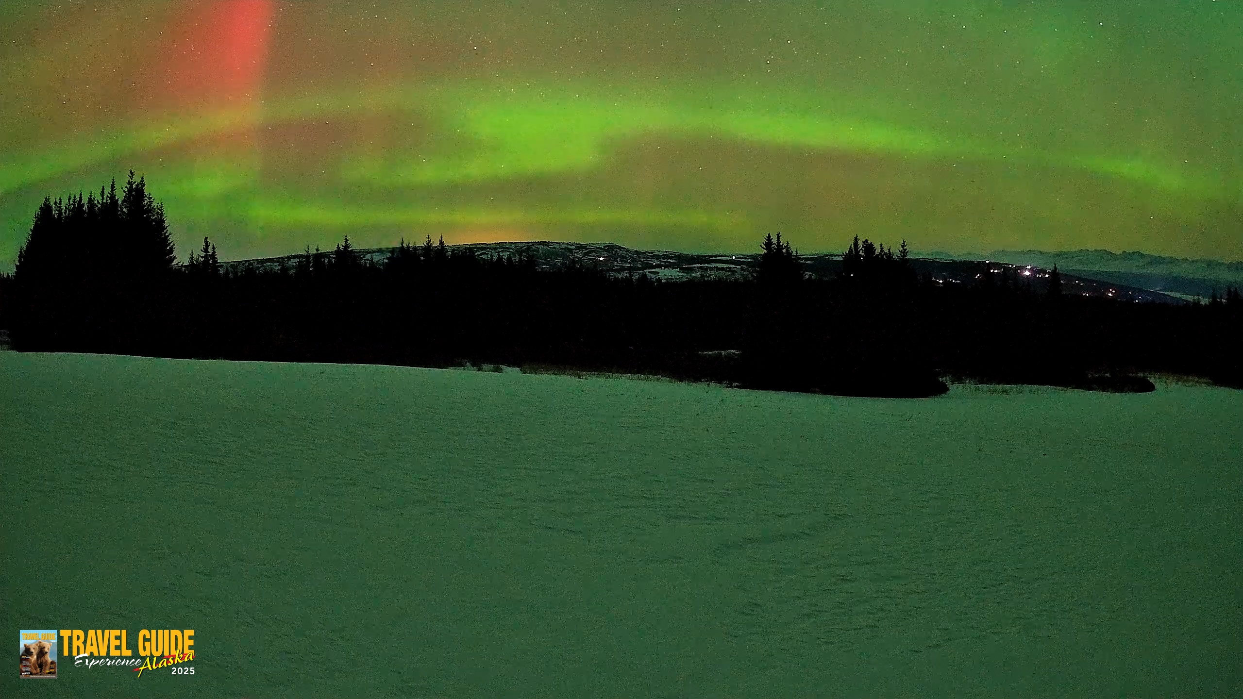Snapshot of Homer Alaska Northern Lights Live Cam taken Mar 13, 2026, 1:22am AKDT