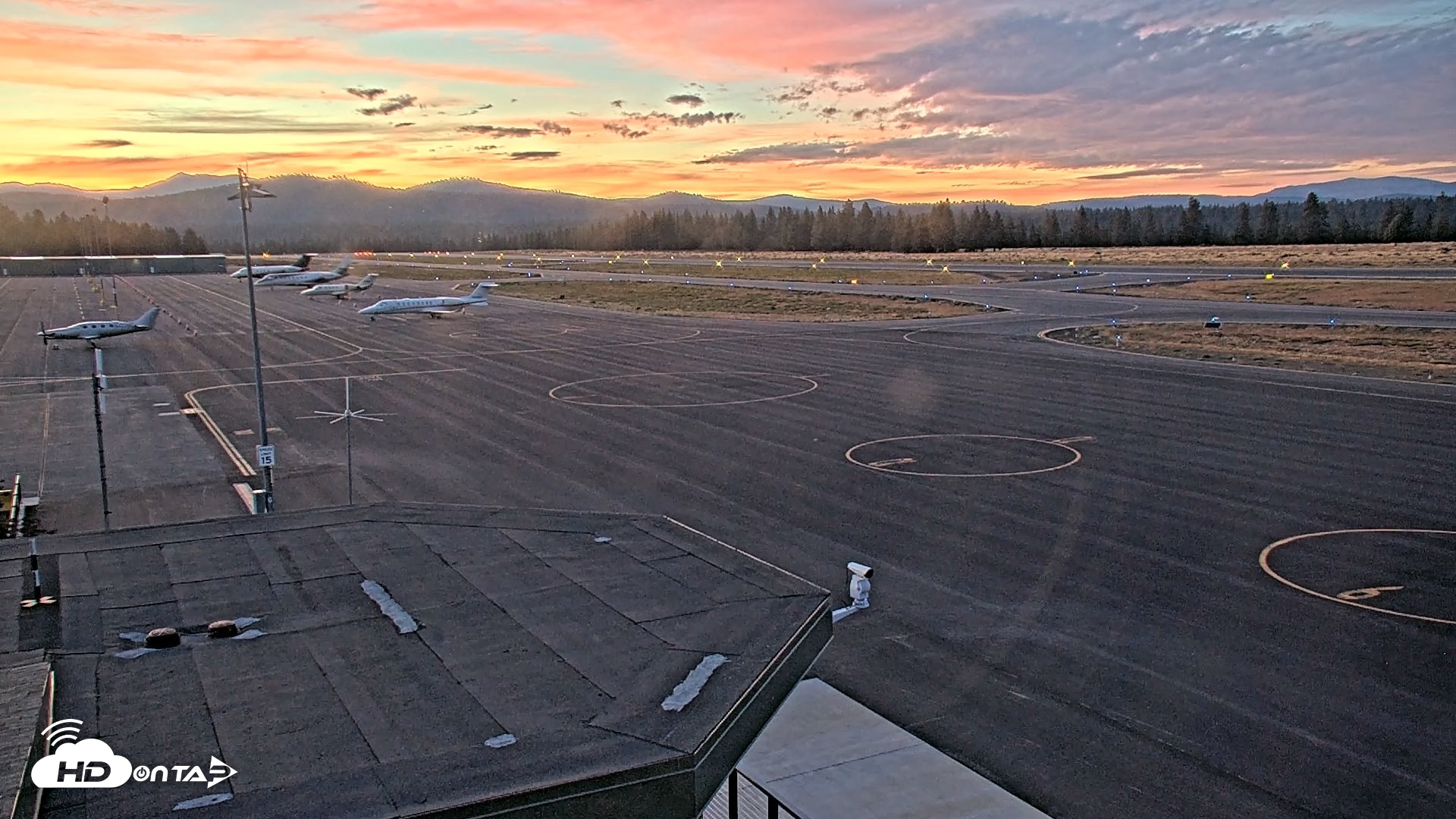 Snapshot of Truckee Tahoe Airport Live Webcam taken Aug 25, 2026, 8:00pm PDT