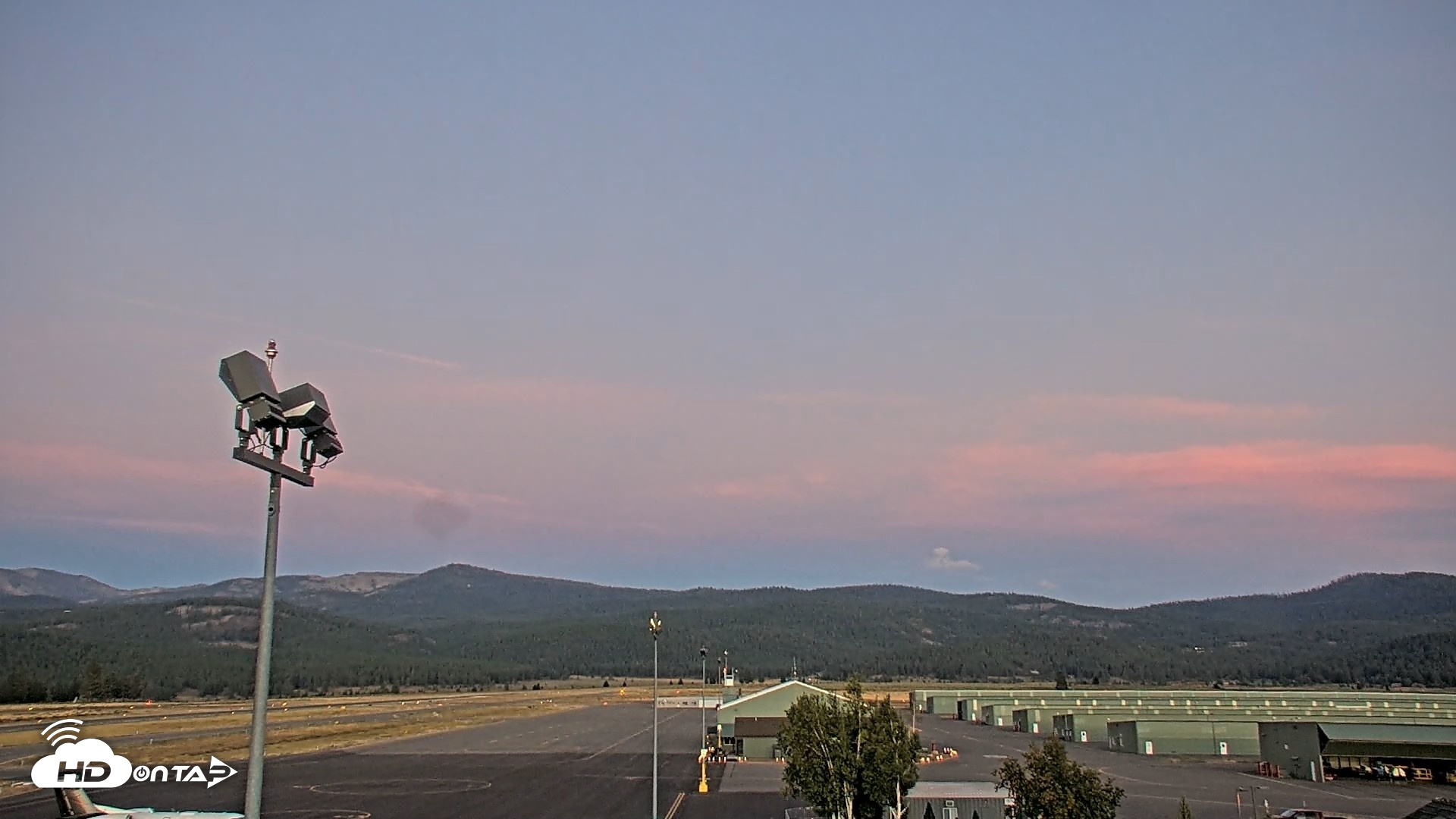 Snapshot of Truckee Tahoe Airport Live Webcam taken Aug 22, 2026, 7:58pm PDT