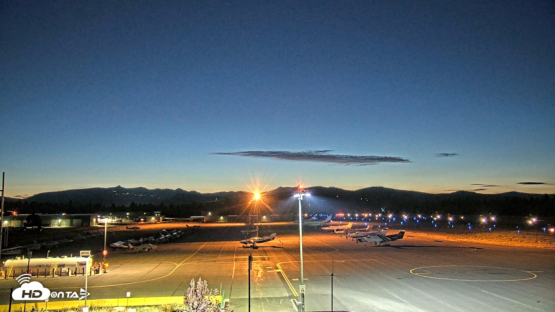 Snapshot of Truckee Tahoe Airport Live Webcam taken Aug 7, 2026, 8:57pm PDT